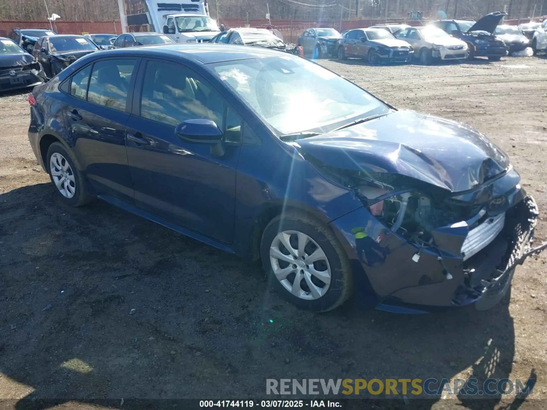 1 Photograph of a damaged car JTDEPMAE7MJ150092 TOYOTA COROLLA 2021