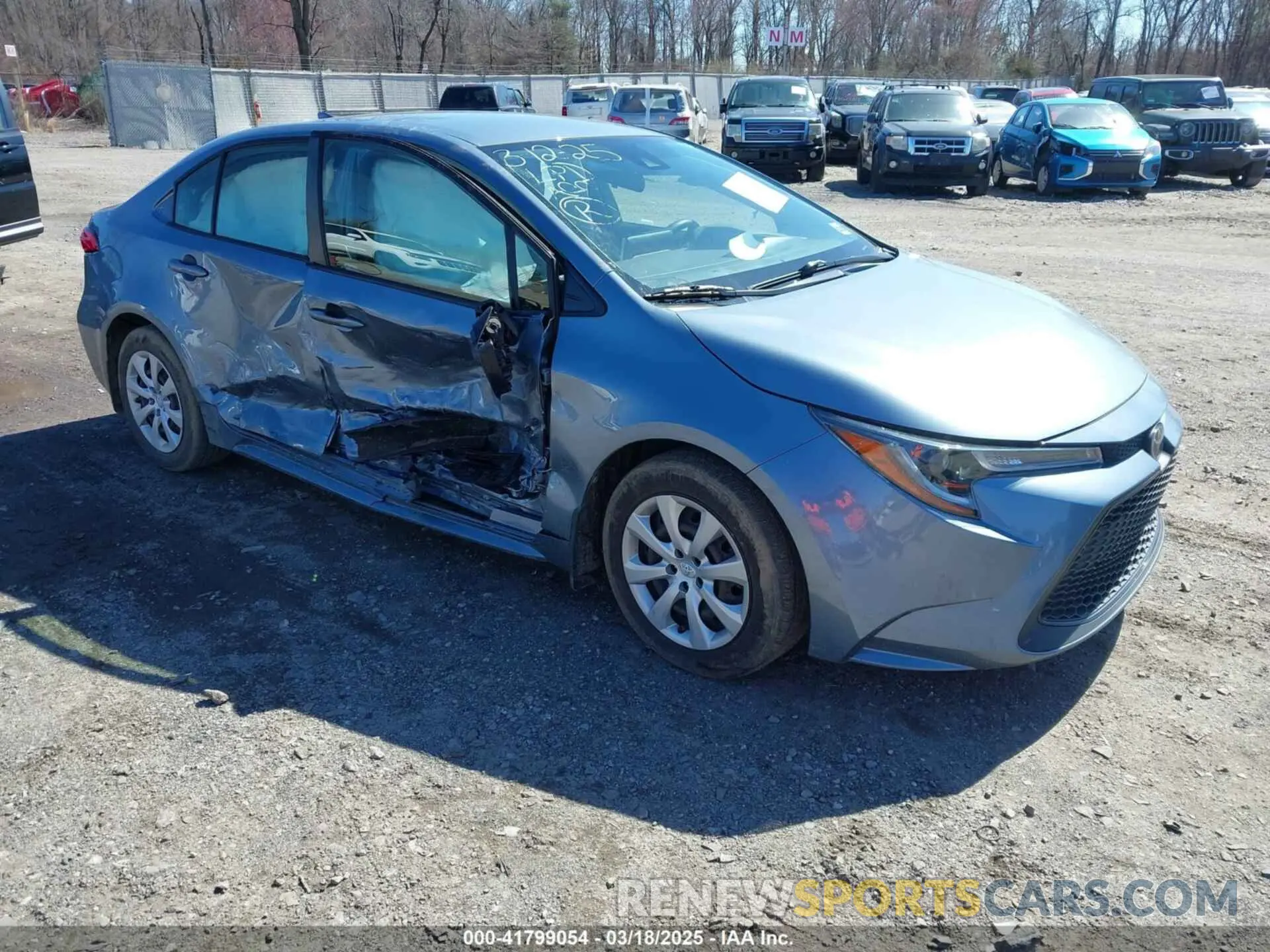 1 Photograph of a damaged car JTDEPMAE7MJ151646 TOYOTA COROLLA 2021