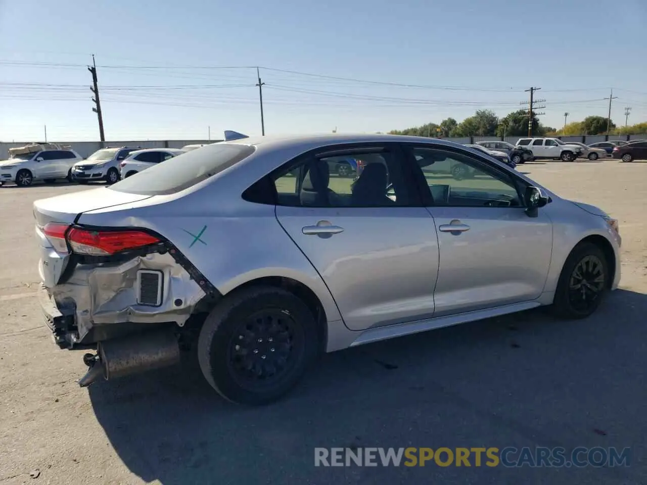 3 Photograph of a damaged car JTDEPMAE7MJ155339 TOYOTA COROLLA 2021