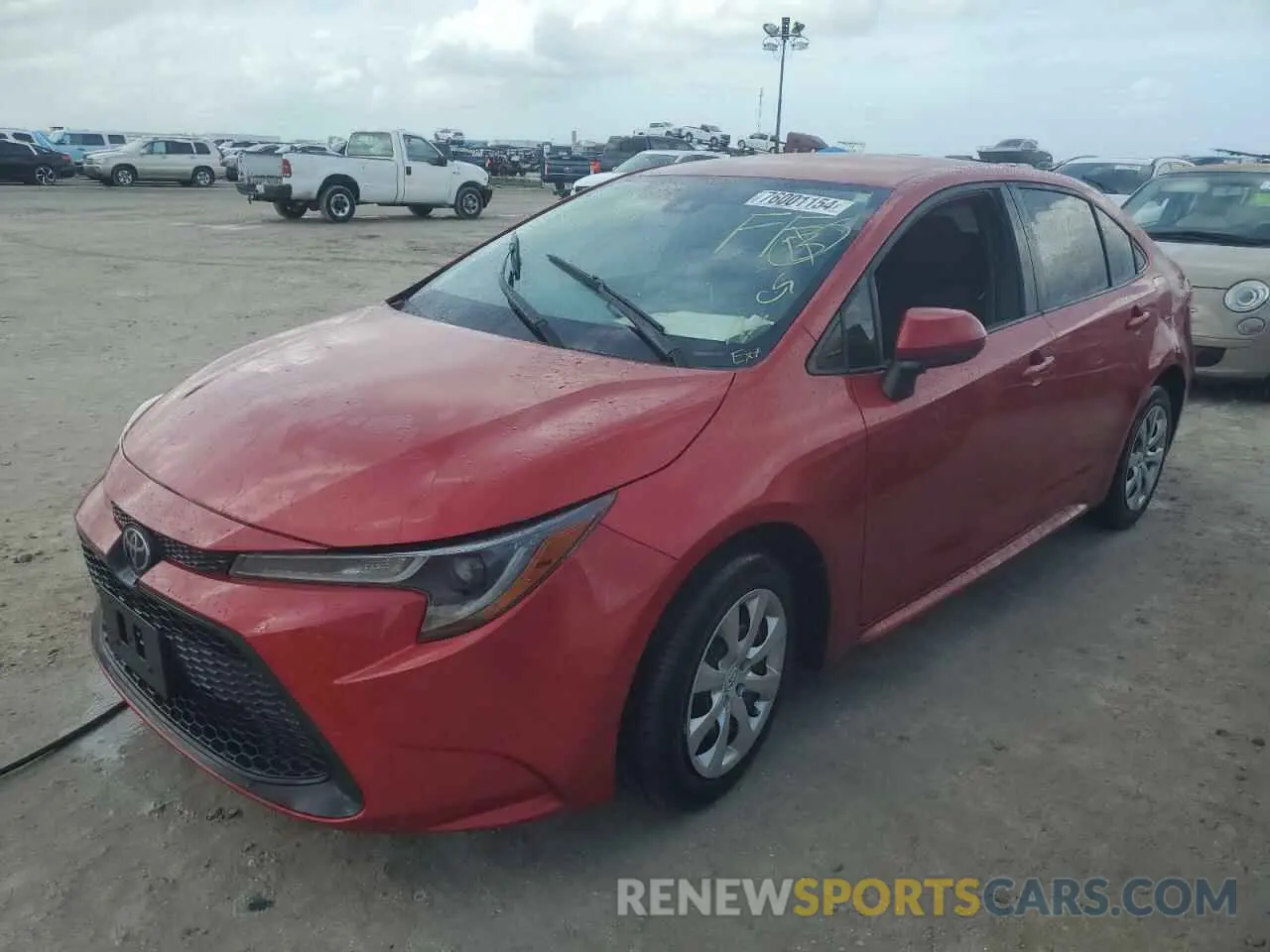 1 Photograph of a damaged car JTDEPMAE7MJ157480 TOYOTA COROLLA 2021