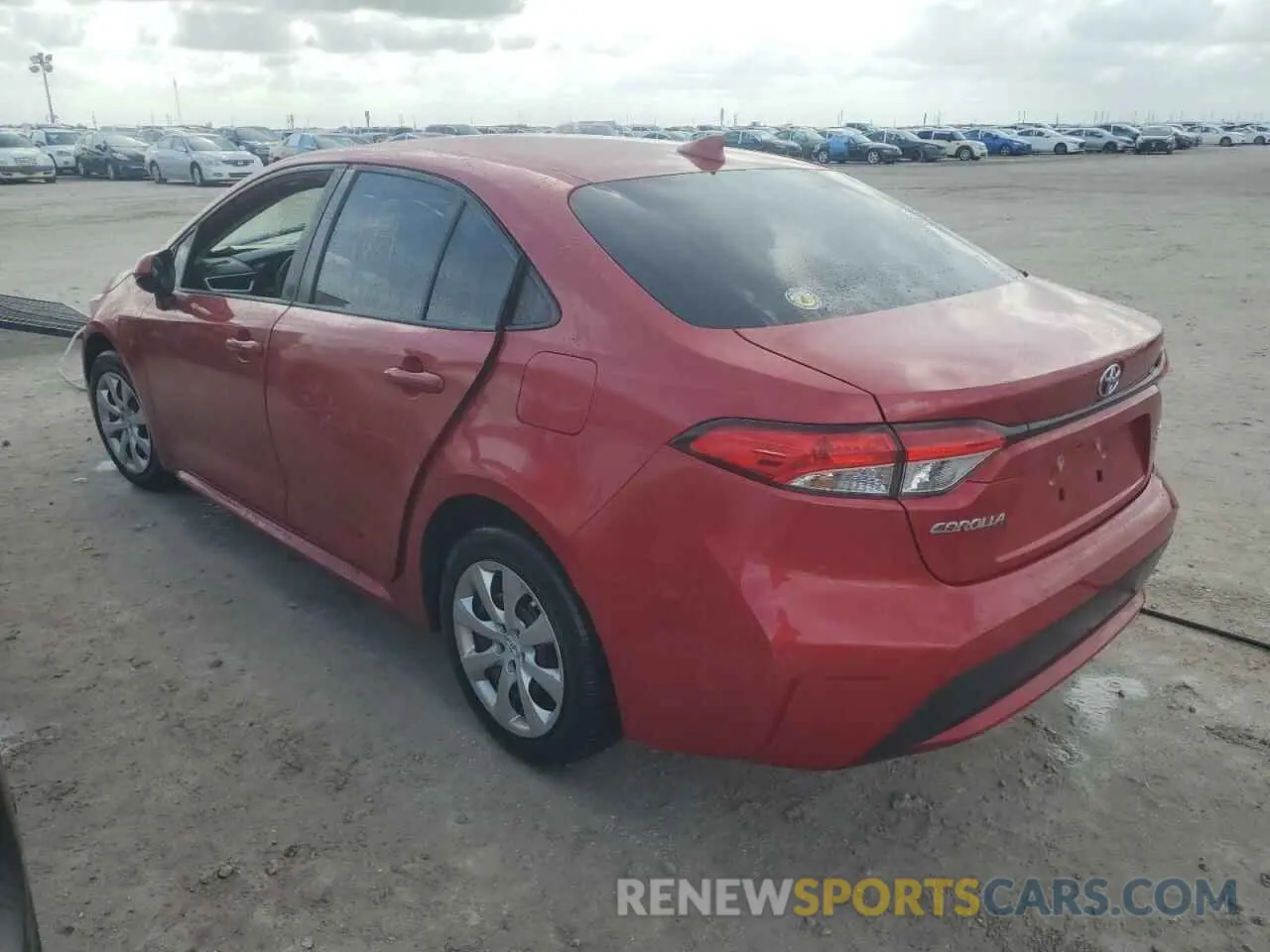 2 Photograph of a damaged car JTDEPMAE7MJ157480 TOYOTA COROLLA 2021