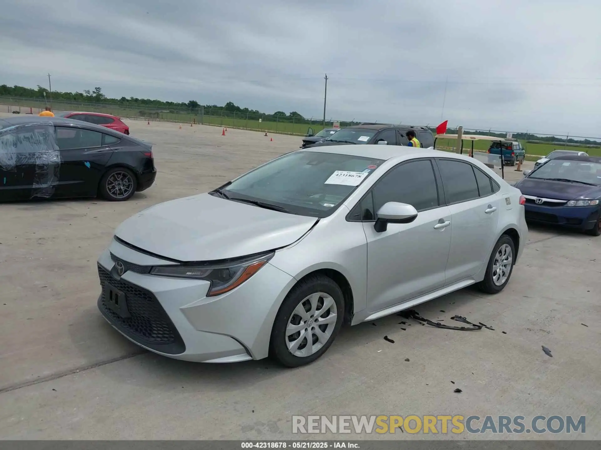2 Photograph of a damaged car JTDEPMAE7MJ158841 TOYOTA COROLLA 2021