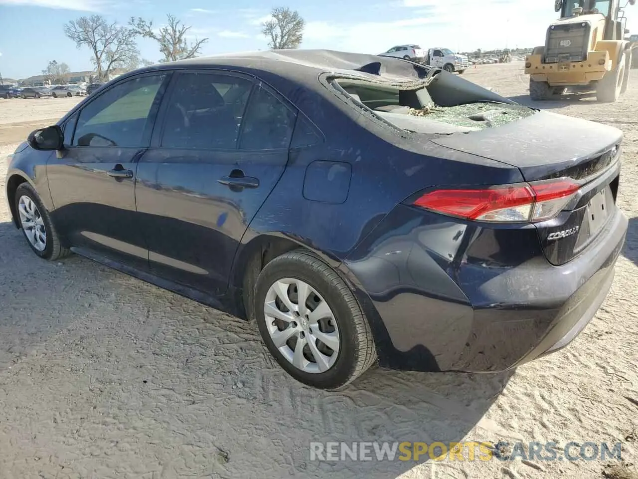 2 Photograph of a damaged car JTDEPMAE7MJ162338 TOYOTA COROLLA 2021