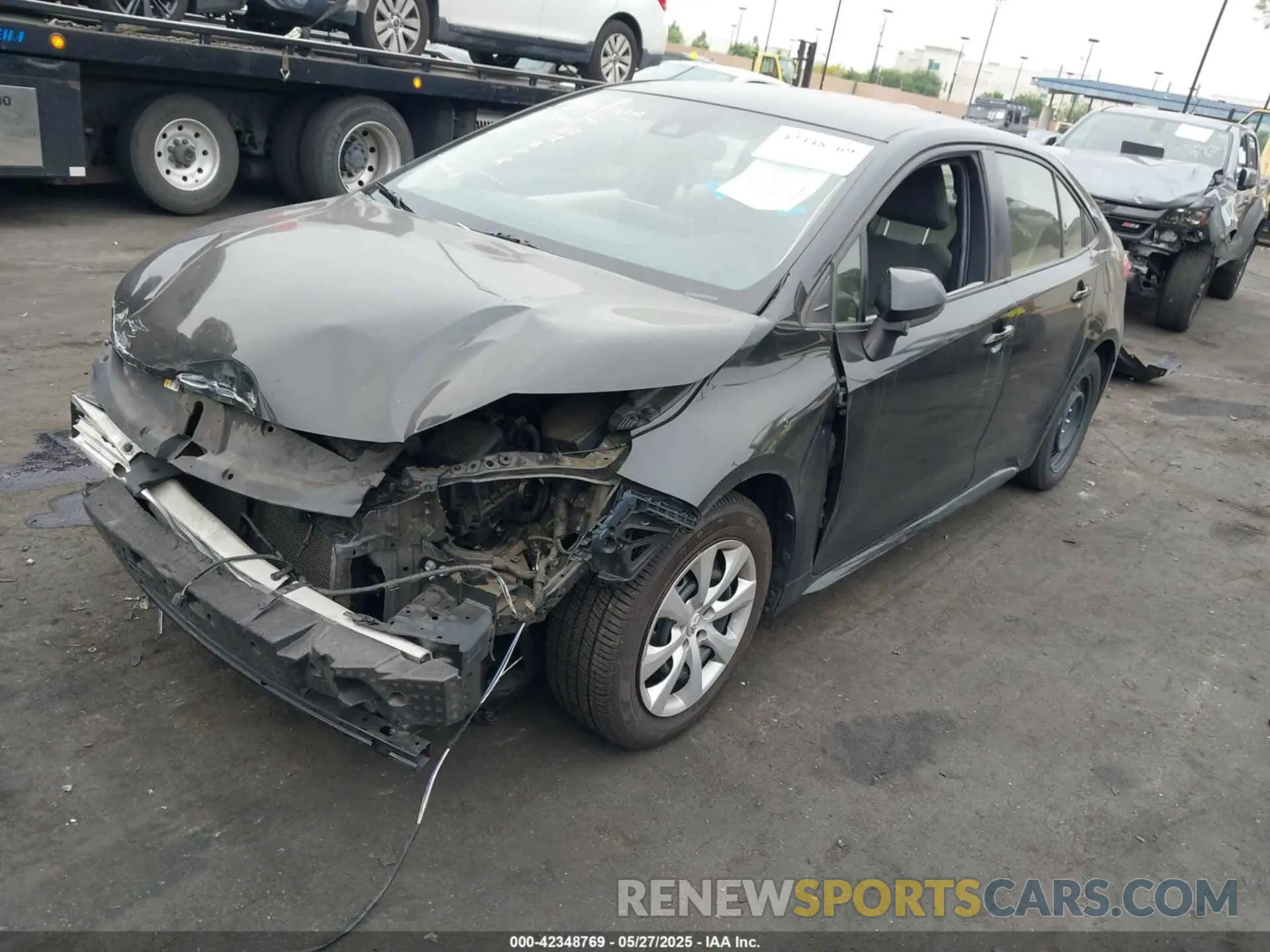 2 Photograph of a damaged car JTDEPMAE7MJ163411 TOYOTA COROLLA 2021
