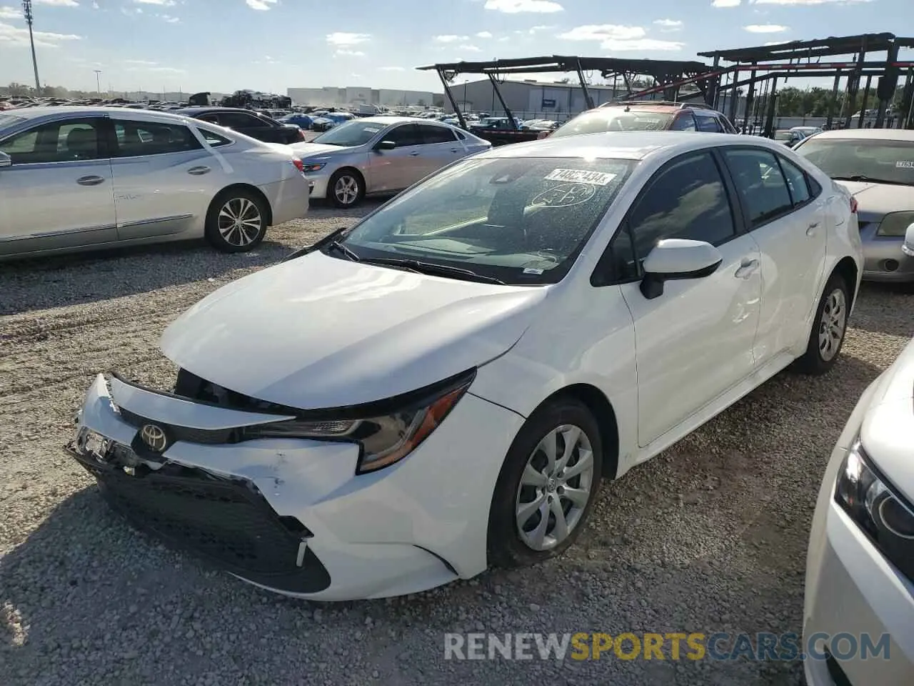 1 Photograph of a damaged car JTDEPMAE7MJ166437 TOYOTA COROLLA 2021