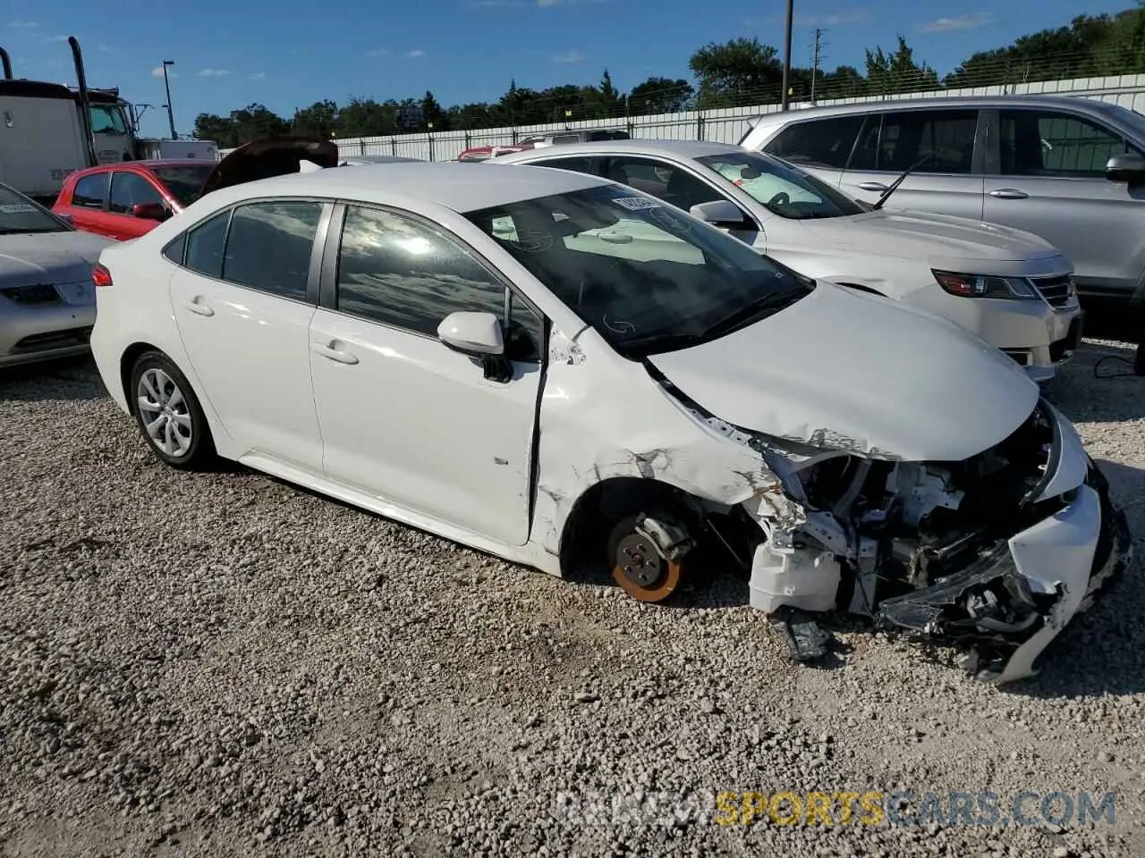 4 Photograph of a damaged car JTDEPMAE7MJ166437 TOYOTA COROLLA 2021