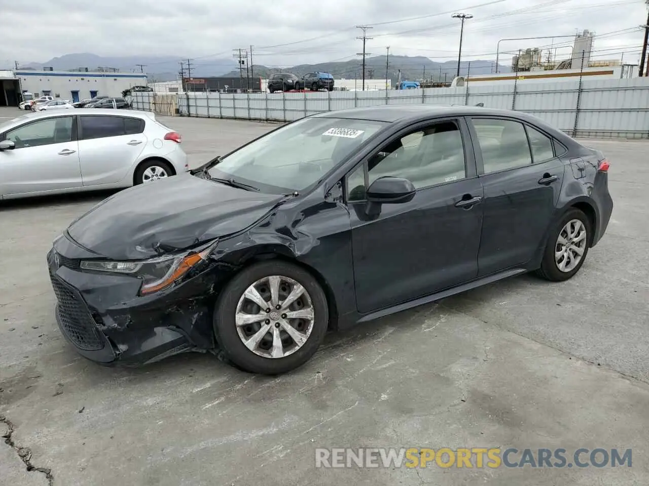 1 Photograph of a damaged car JTDEPMAE7MJ166518 TOYOTA COROLLA 2021