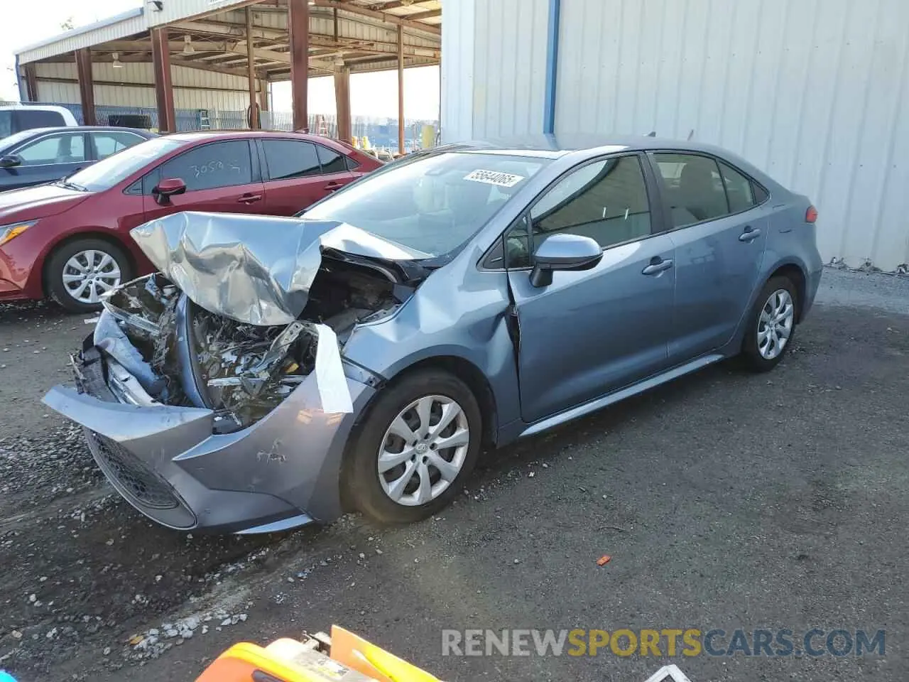 1 Photograph of a damaged car JTDEPMAE7MJ171475 TOYOTA COROLLA 2021
