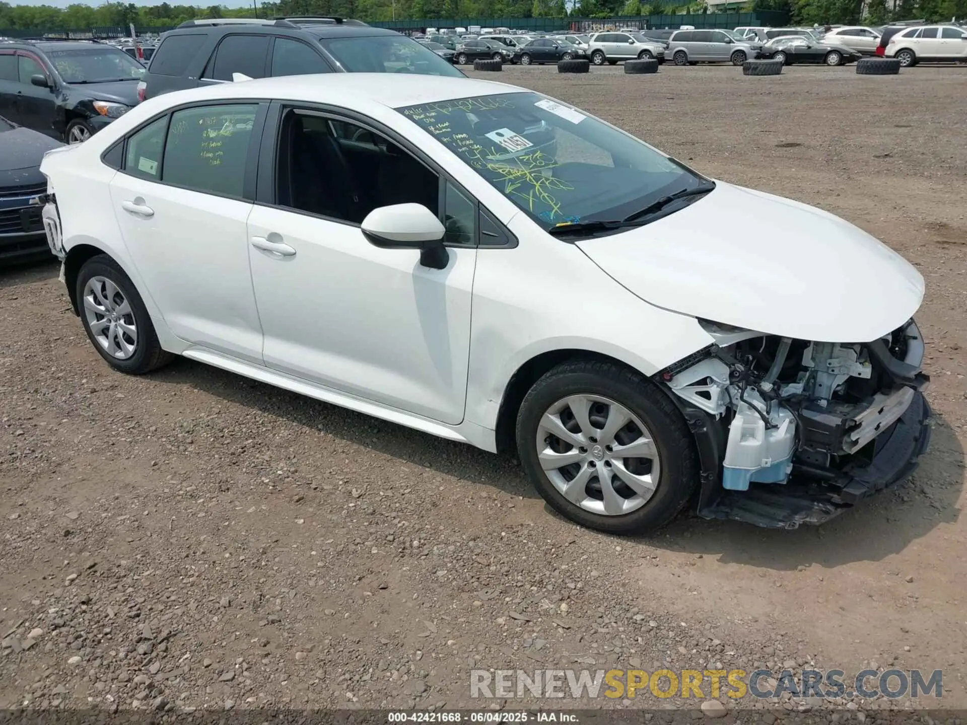 1 Photograph of a damaged car JTDEPMAE7MJ172030 TOYOTA COROLLA 2021