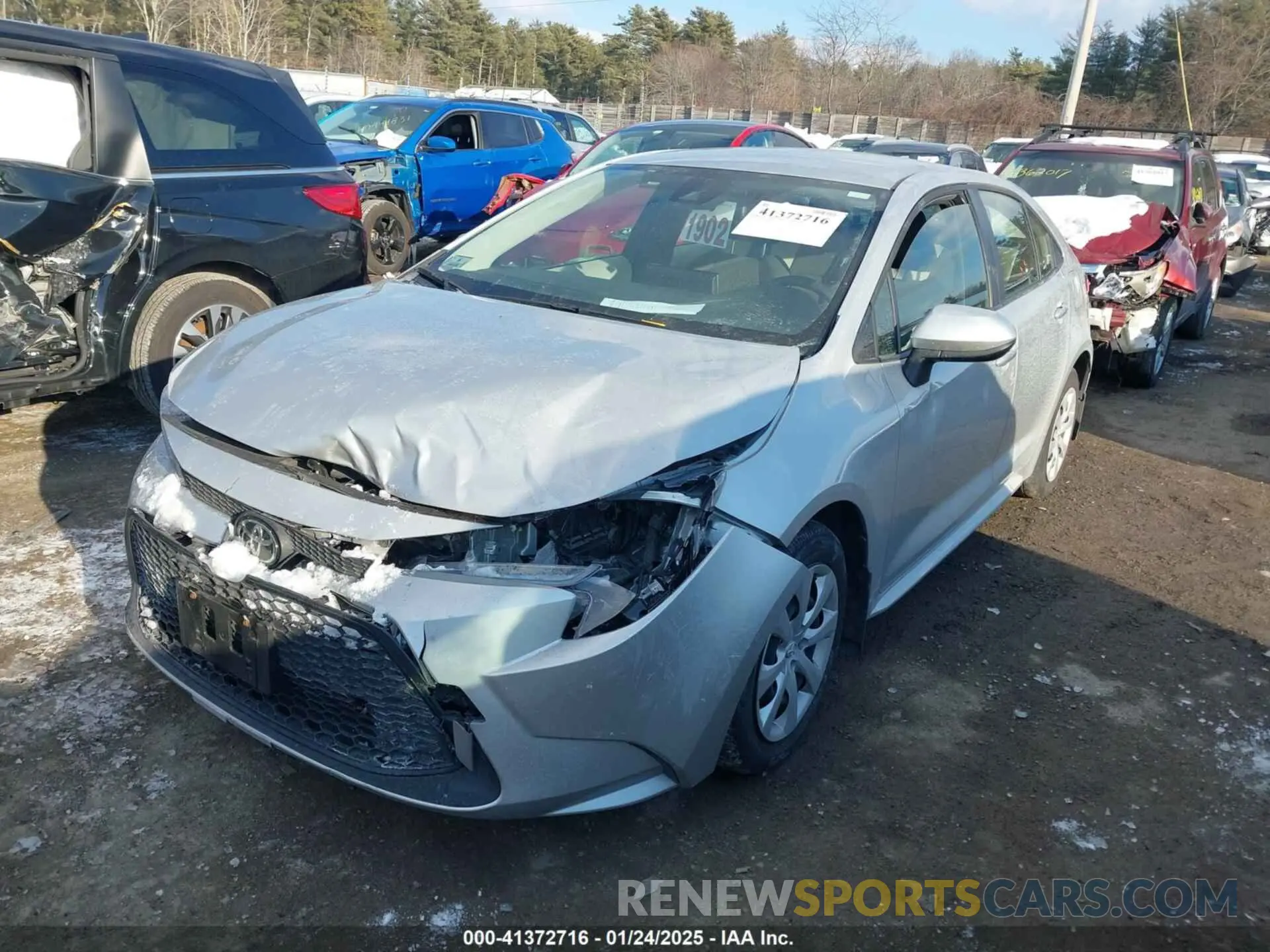 2 Photograph of a damaged car JTDEPMAE7MJ173131 TOYOTA COROLLA 2021