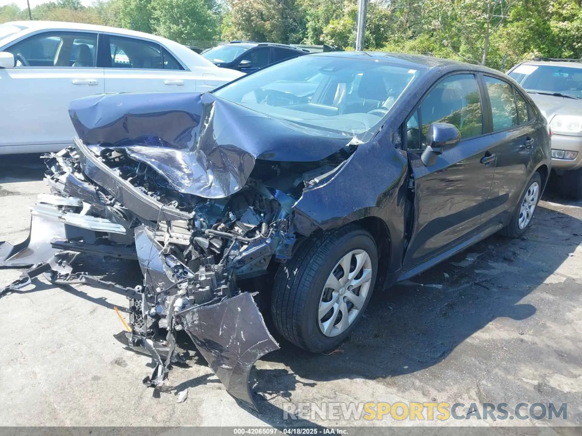 2 Photograph of a damaged car JTDEPMAE7MJ175297 TOYOTA COROLLA 2021