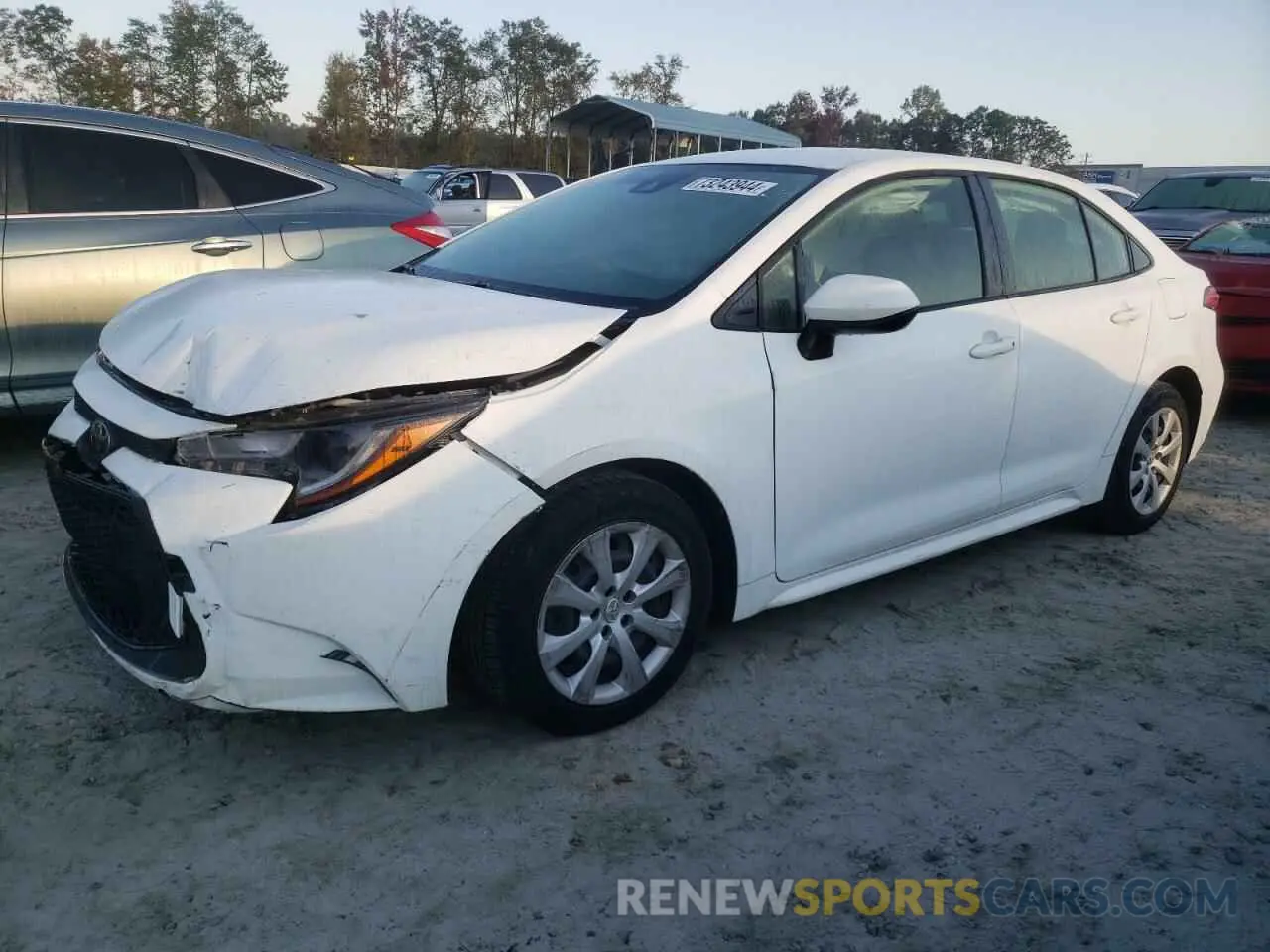 1 Photograph of a damaged car JTDEPMAE7MJ177292 TOYOTA COROLLA 2021