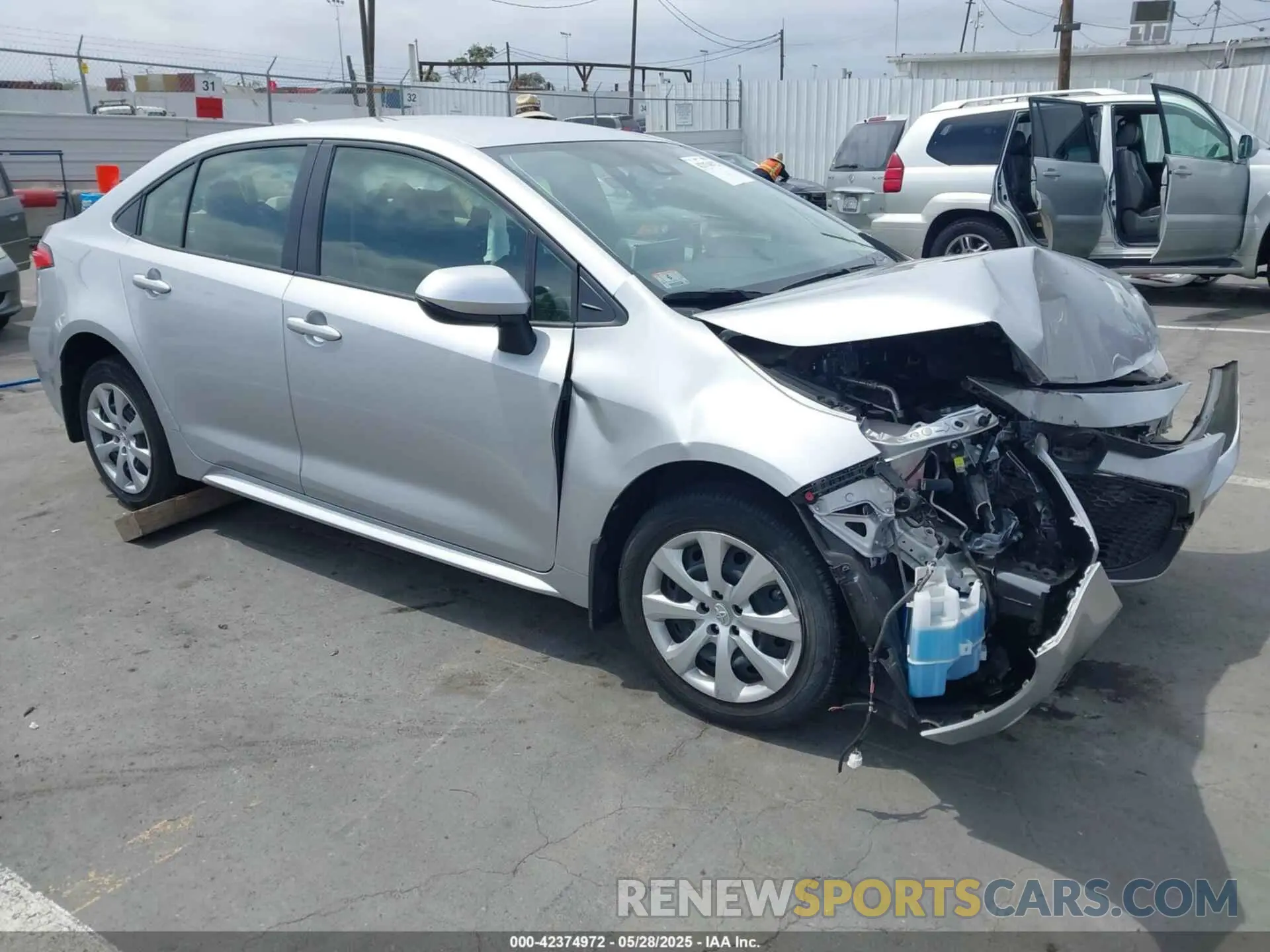 1 Photograph of a damaged car JTDEPMAE7MJ178068 TOYOTA COROLLA 2021