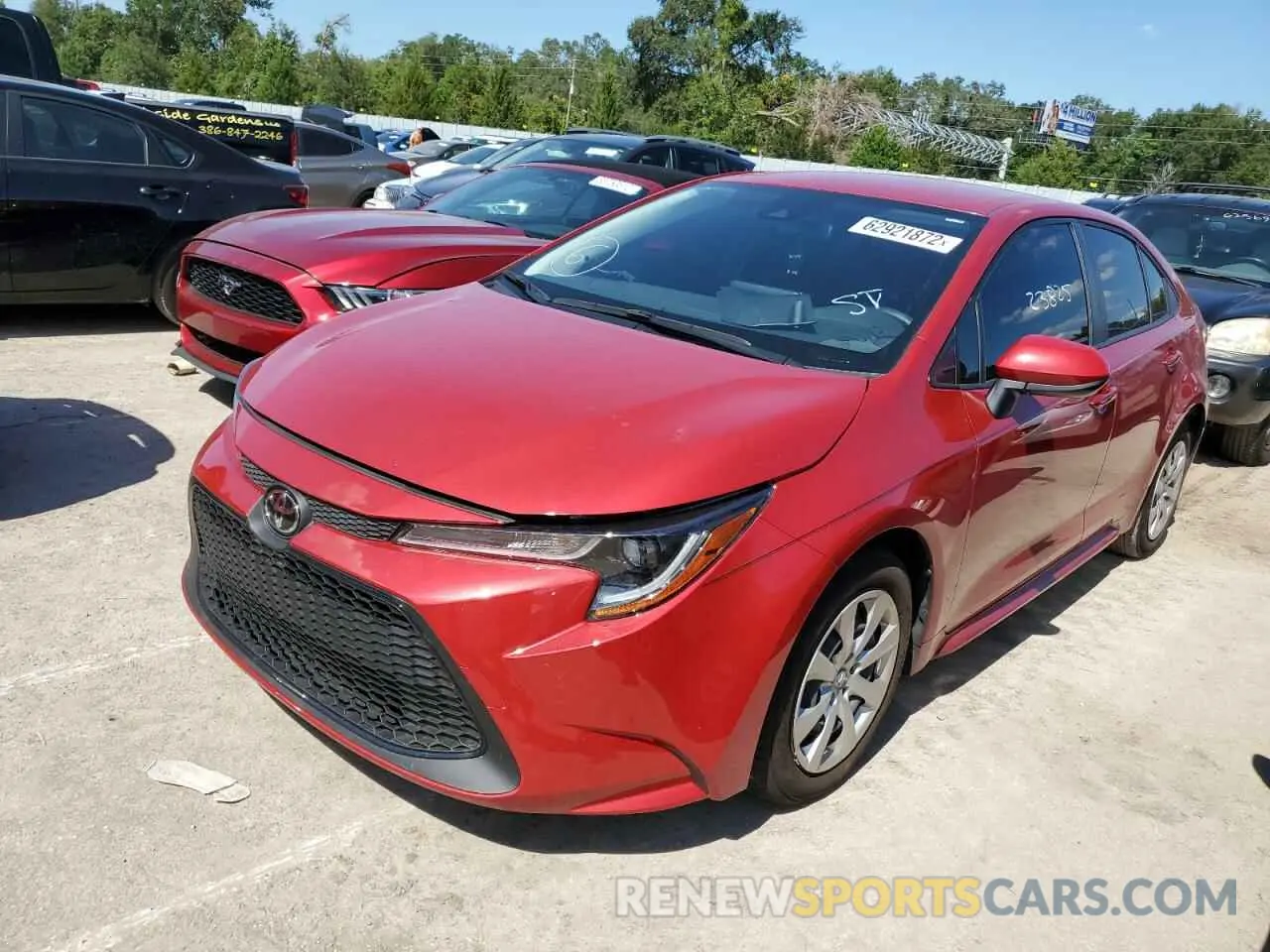 2 Photograph of a damaged car JTDEPMAE7MJ179656 TOYOTA COROLLA 2021