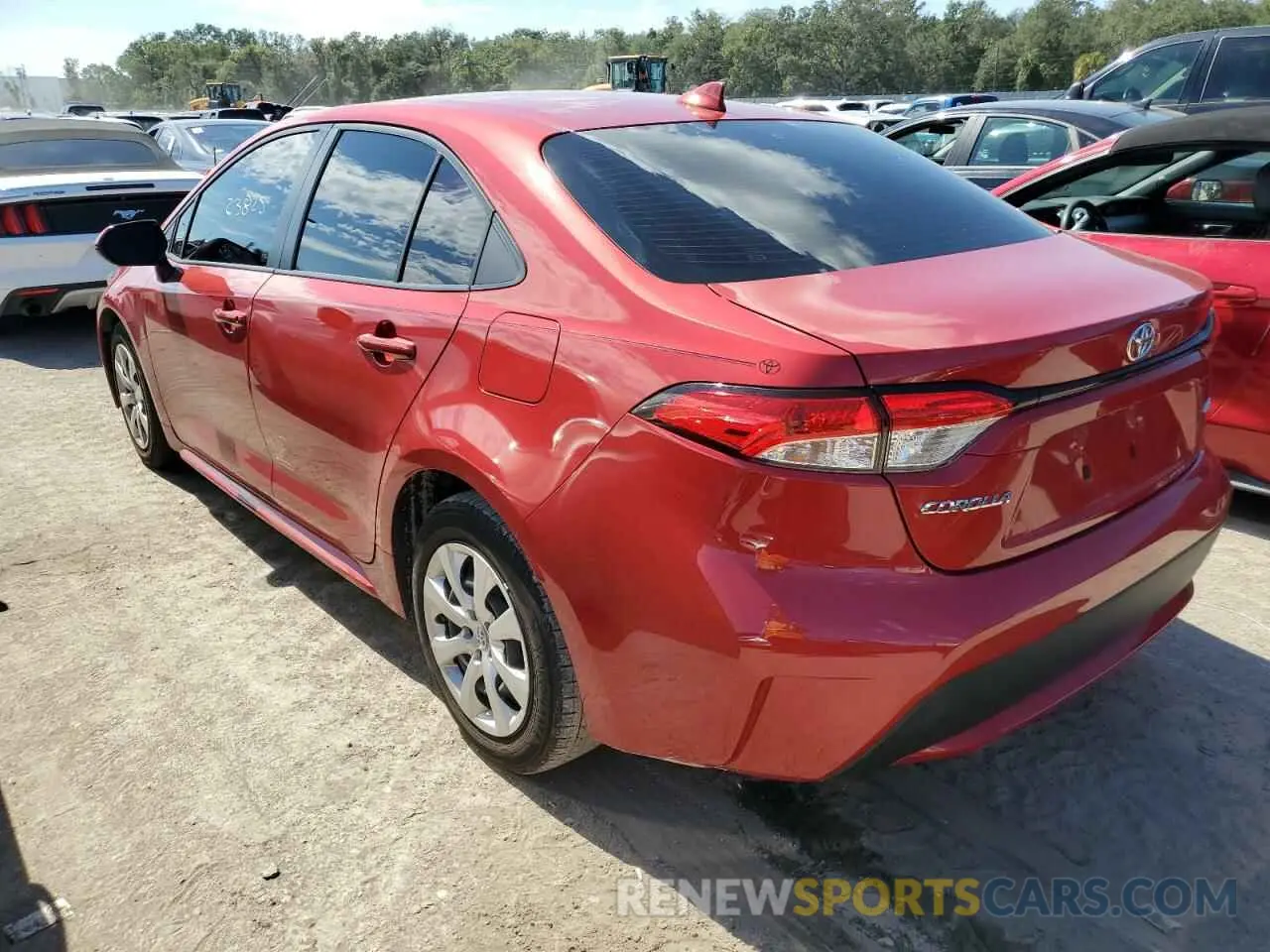 3 Photograph of a damaged car JTDEPMAE7MJ179656 TOYOTA COROLLA 2021