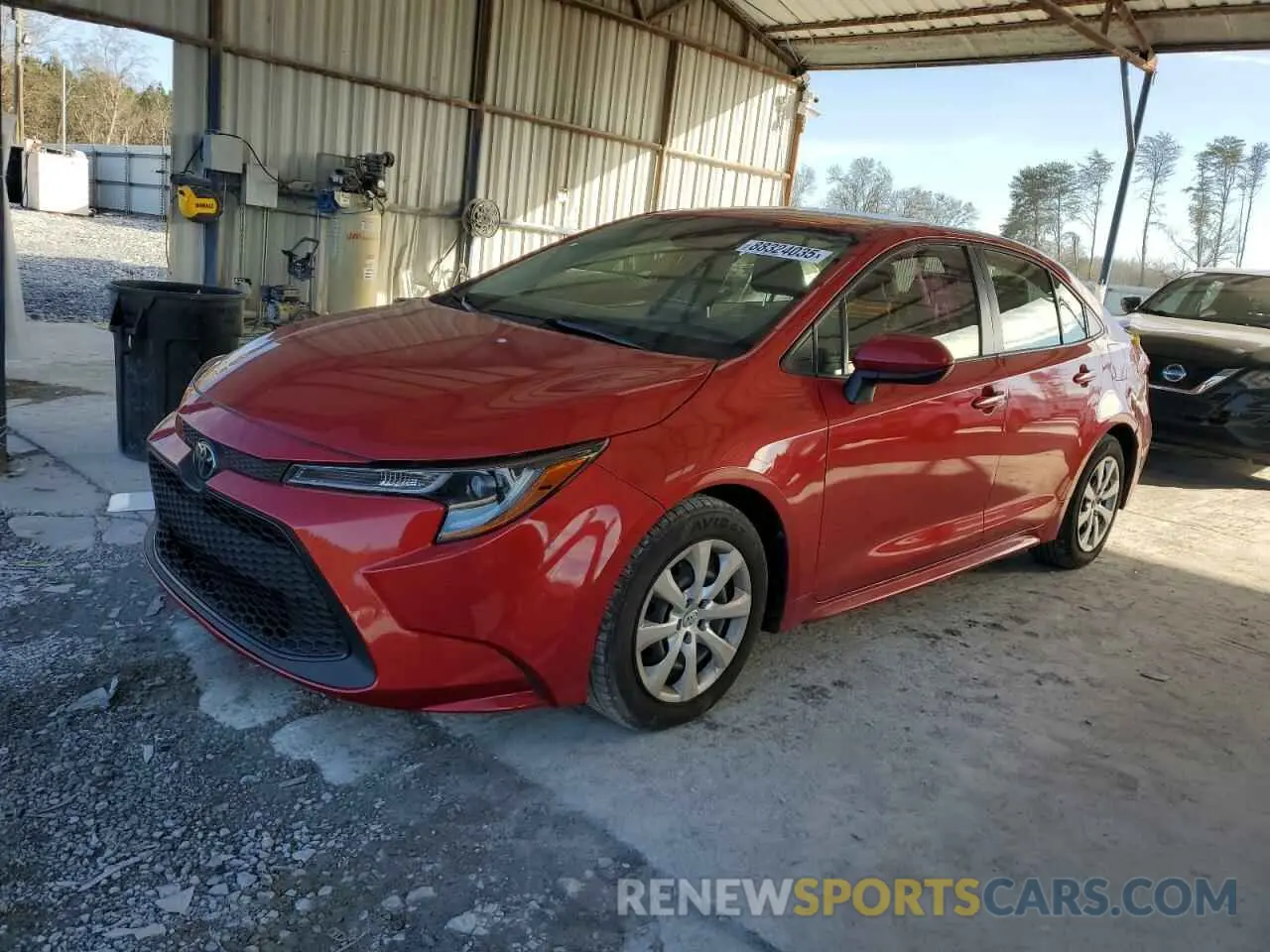 1 Photograph of a damaged car JTDEPMAE7MJ183092 TOYOTA COROLLA 2021