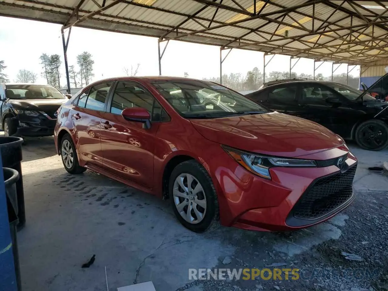 4 Photograph of a damaged car JTDEPMAE7MJ183092 TOYOTA COROLLA 2021