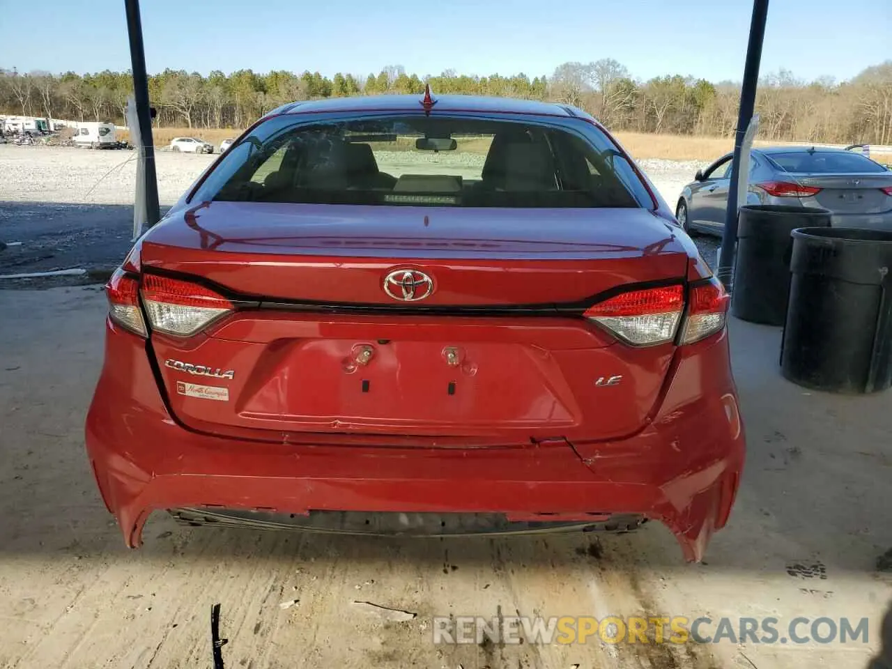 6 Photograph of a damaged car JTDEPMAE7MJ183092 TOYOTA COROLLA 2021
