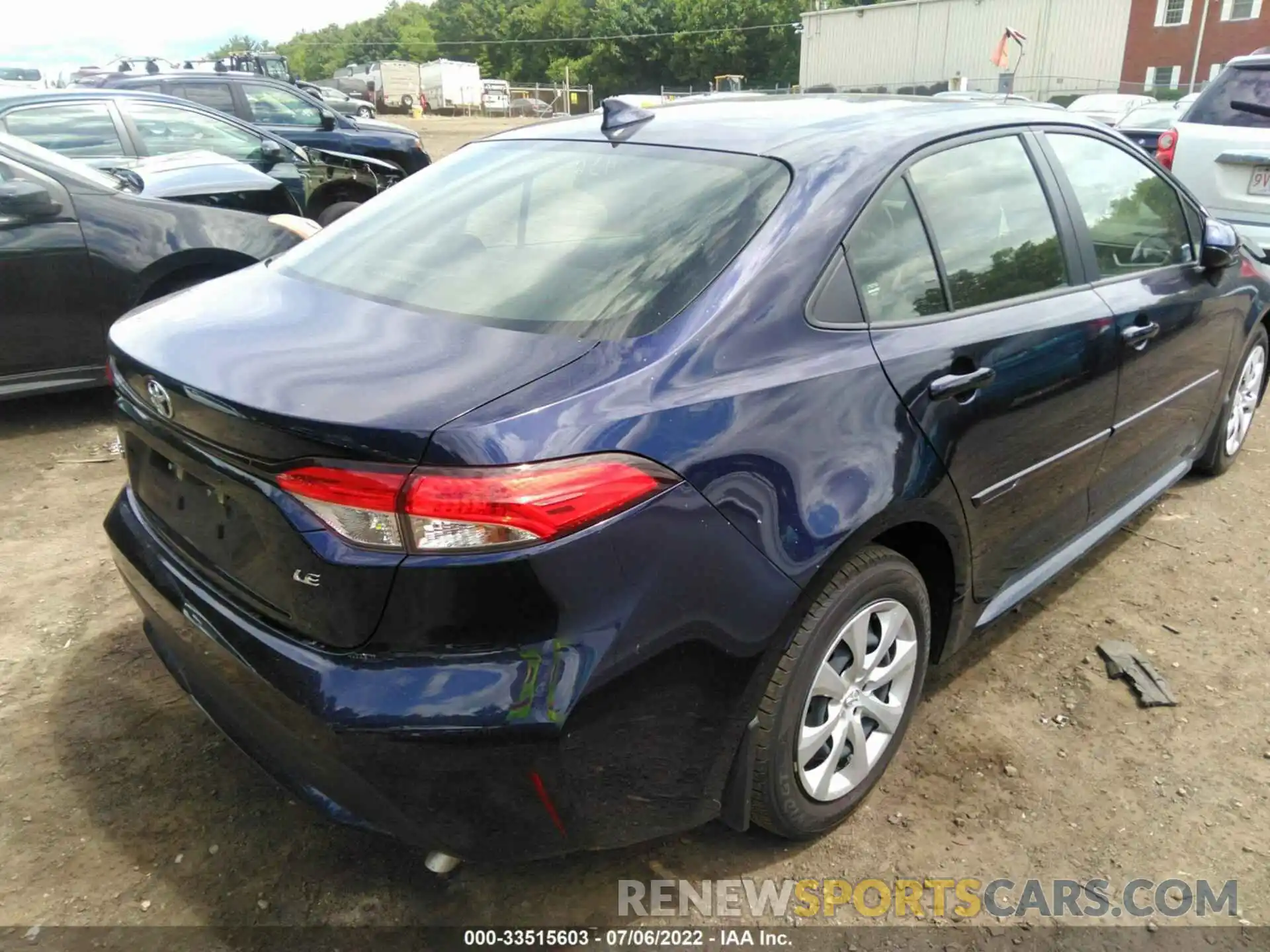 4 Photograph of a damaged car JTDEPMAE7MJ189202 TOYOTA COROLLA 2021