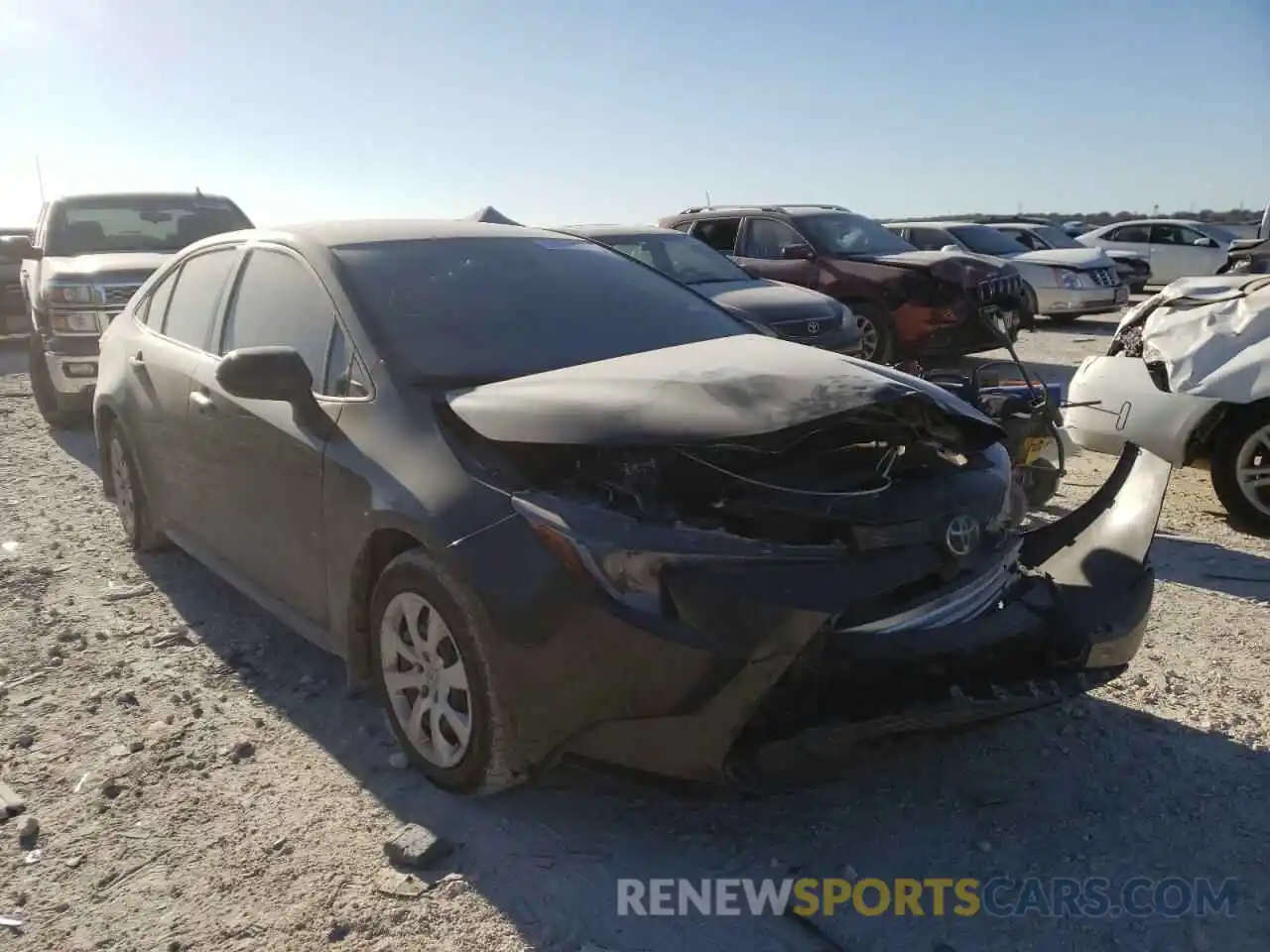 1 Photograph of a damaged car JTDEPMAE8MJ118056 TOYOTA COROLLA 2021