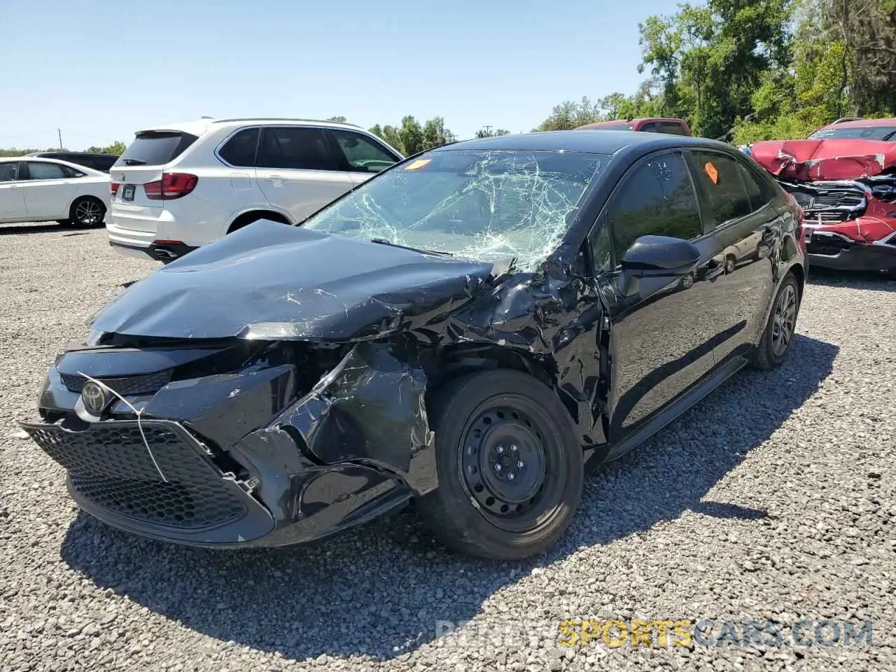 1 Photograph of a damaged car JTDEPMAE8MJ118557 TOYOTA COROLLA 2021