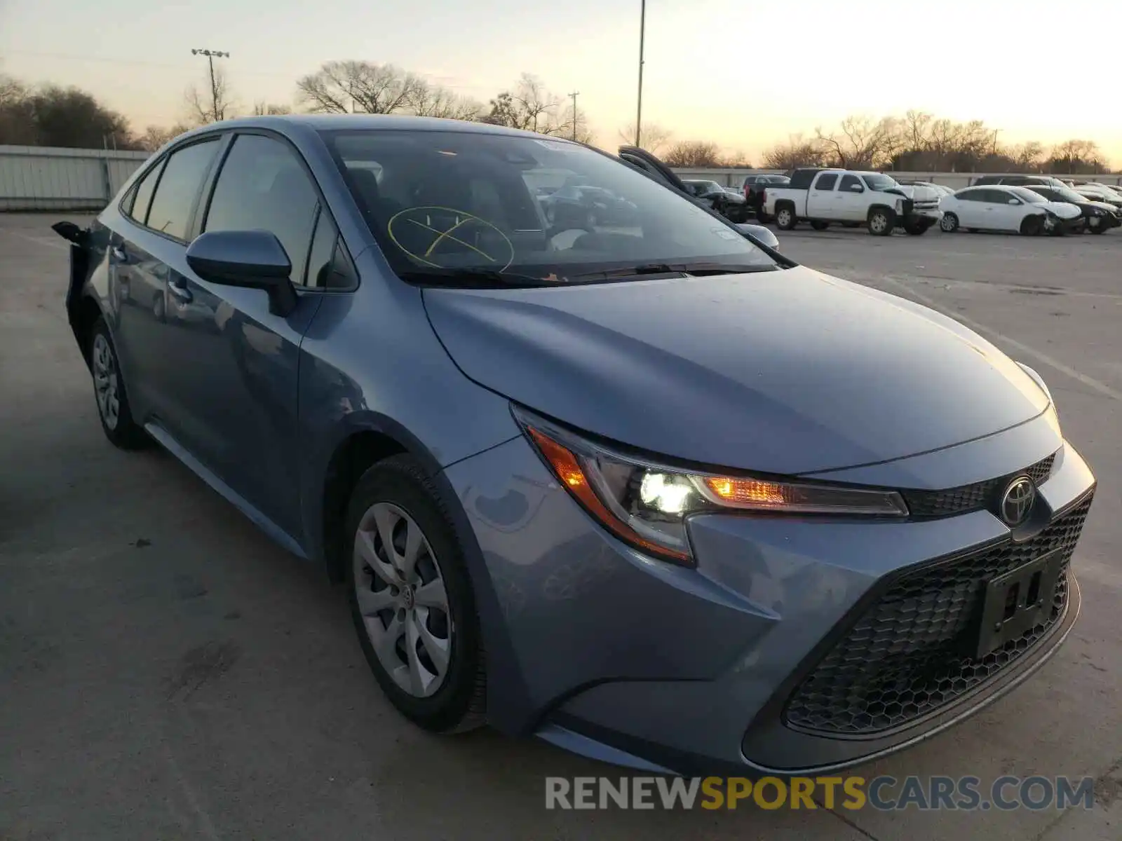 1 Photograph of a damaged car JTDEPMAE8MJ126349 TOYOTA COROLLA 2021