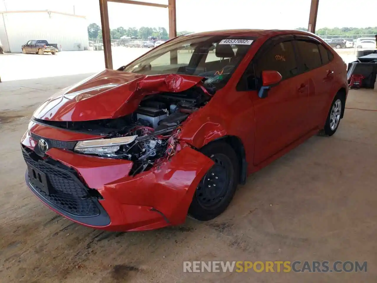 2 Photograph of a damaged car JTDEPMAE8MJ127517 TOYOTA COROLLA 2021