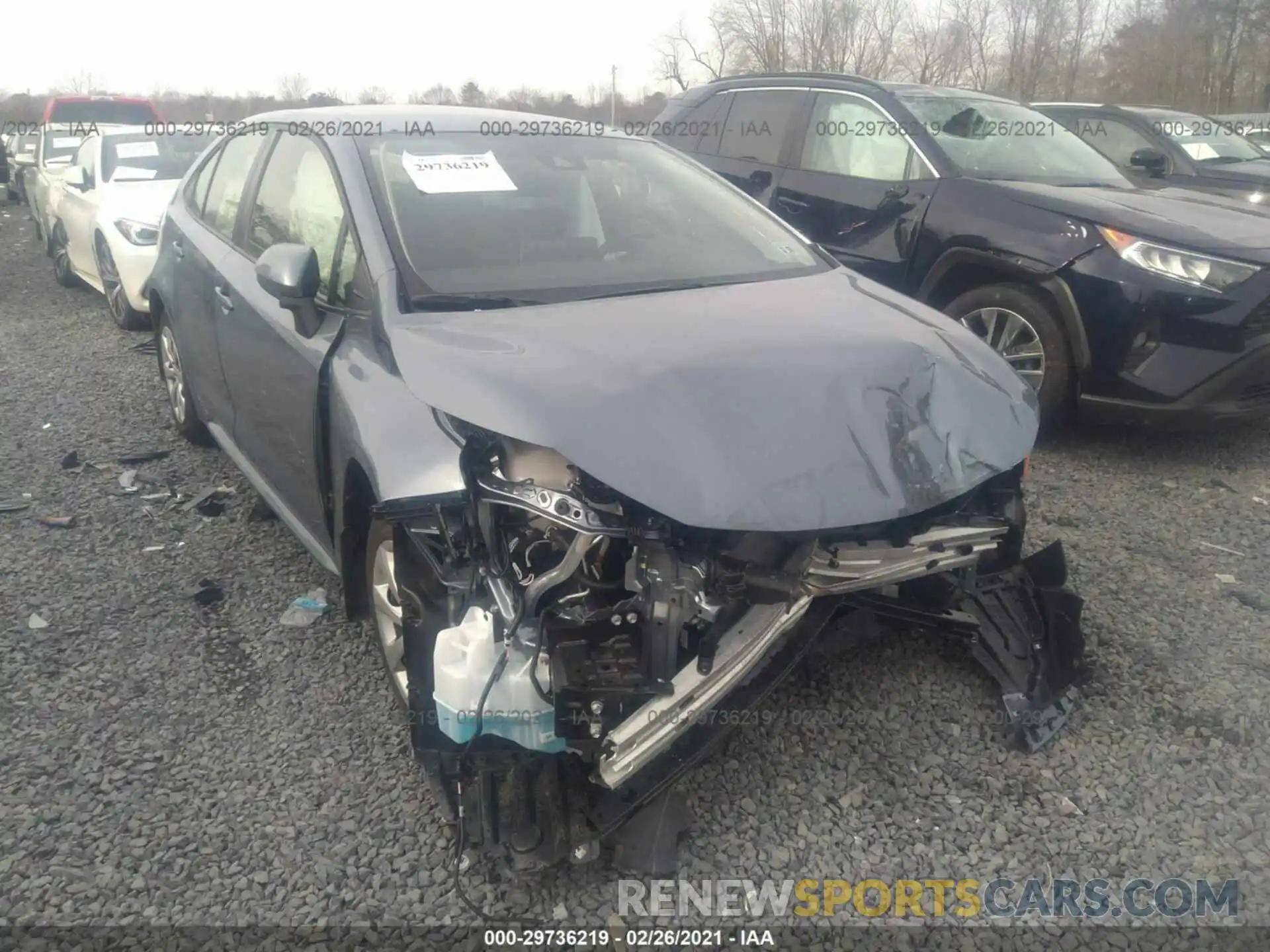 1 Photograph of a damaged car JTDEPMAE8MJ139120 TOYOTA COROLLA 2021