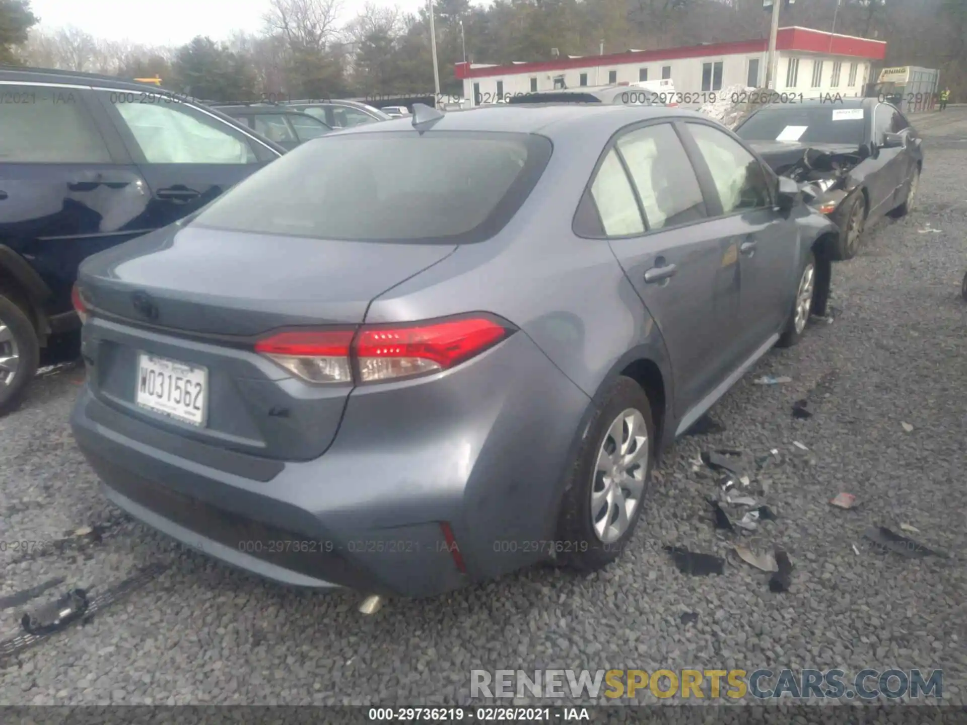 4 Photograph of a damaged car JTDEPMAE8MJ139120 TOYOTA COROLLA 2021