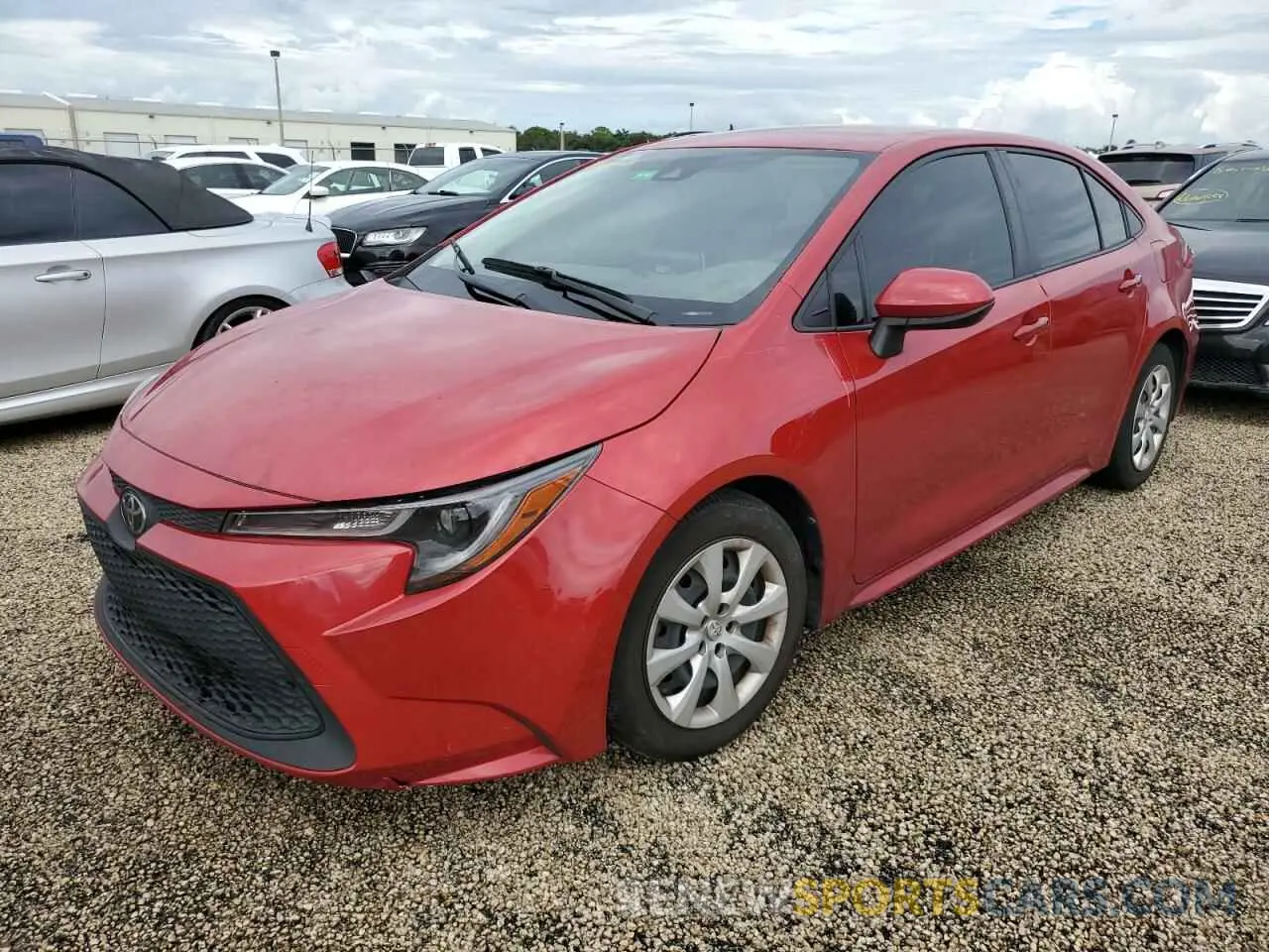 1 Photograph of a damaged car JTDEPMAE8MJ142664 TOYOTA COROLLA 2021