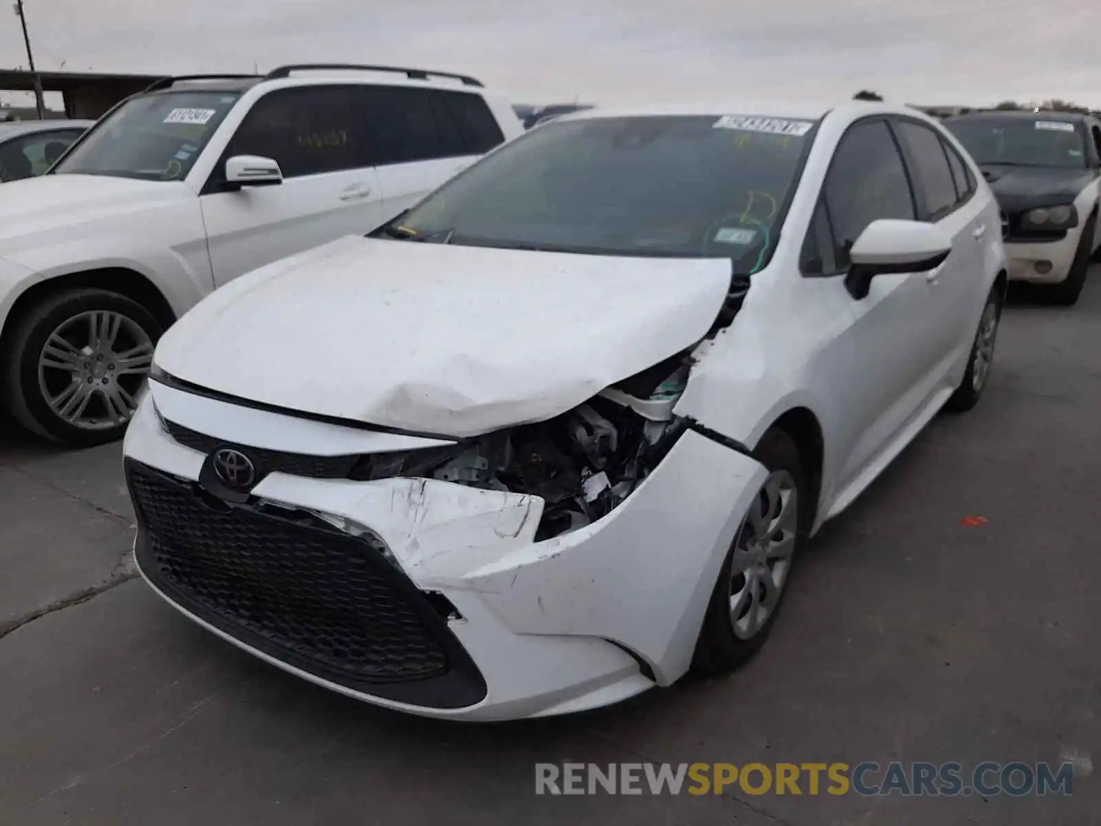 2 Photograph of a damaged car JTDEPMAE8MJ144351 TOYOTA COROLLA 2021