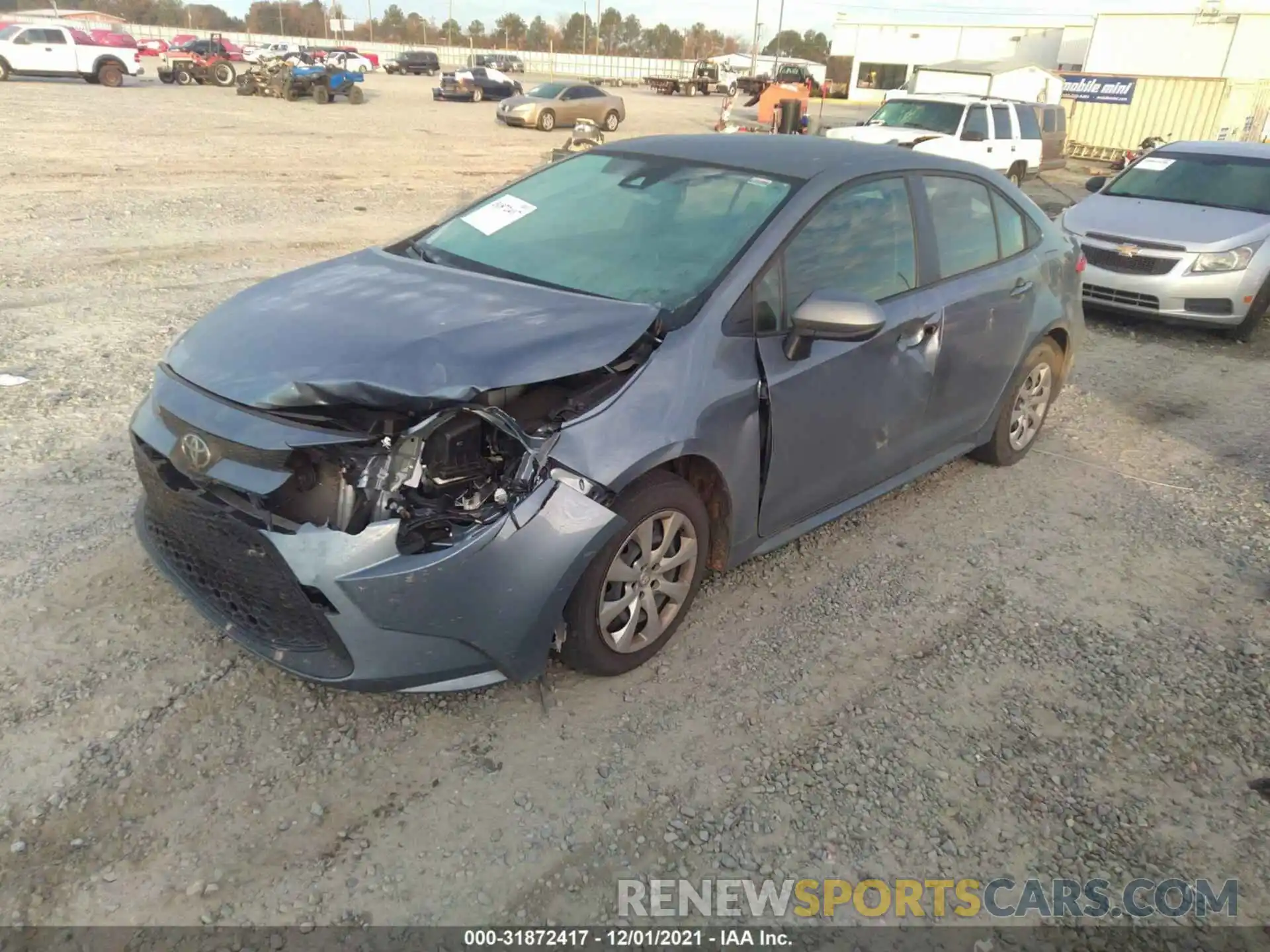 2 Photograph of a damaged car JTDEPMAE8MJ150229 TOYOTA COROLLA 2021