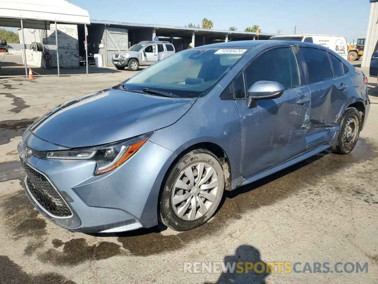 1 Photograph of a damaged car JTDEPMAE8MJ152773 TOYOTA COROLLA 2021