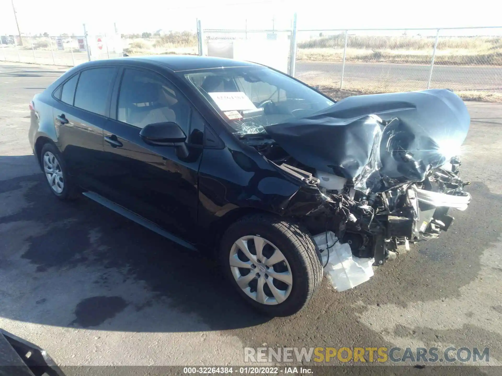 1 Photograph of a damaged car JTDEPMAE8MJ153132 TOYOTA COROLLA 2021