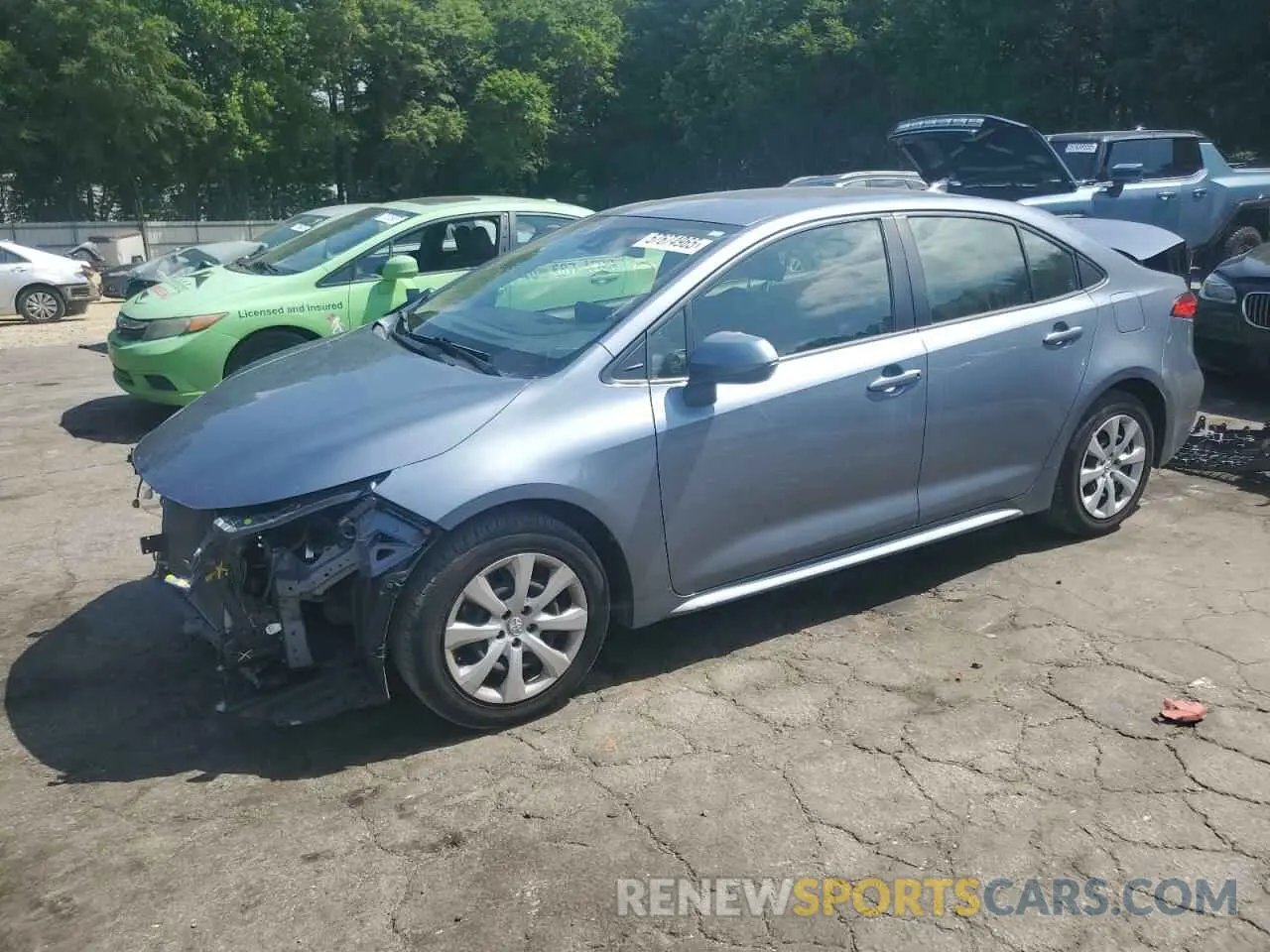 1 Photograph of a damaged car JTDEPMAE8MJ158444 TOYOTA COROLLA 2021