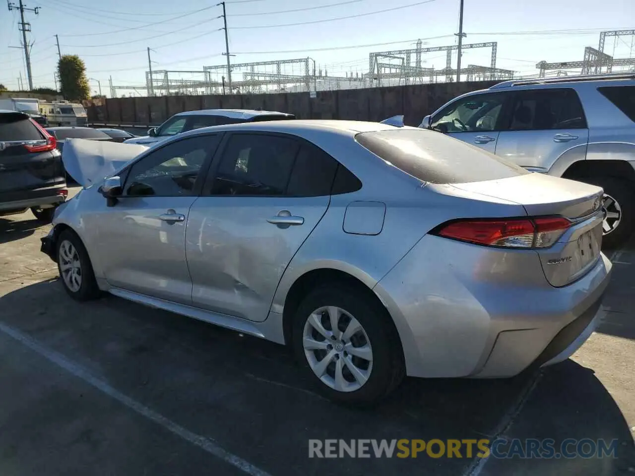 2 Photograph of a damaged car JTDEPMAE8MJ160663 TOYOTA COROLLA 2021