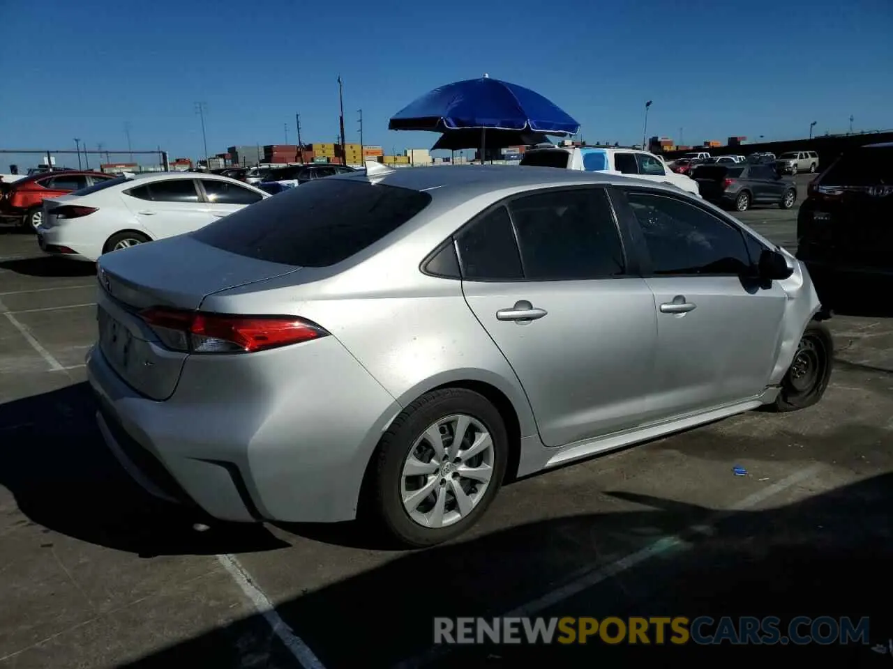 3 Photograph of a damaged car JTDEPMAE8MJ160663 TOYOTA COROLLA 2021