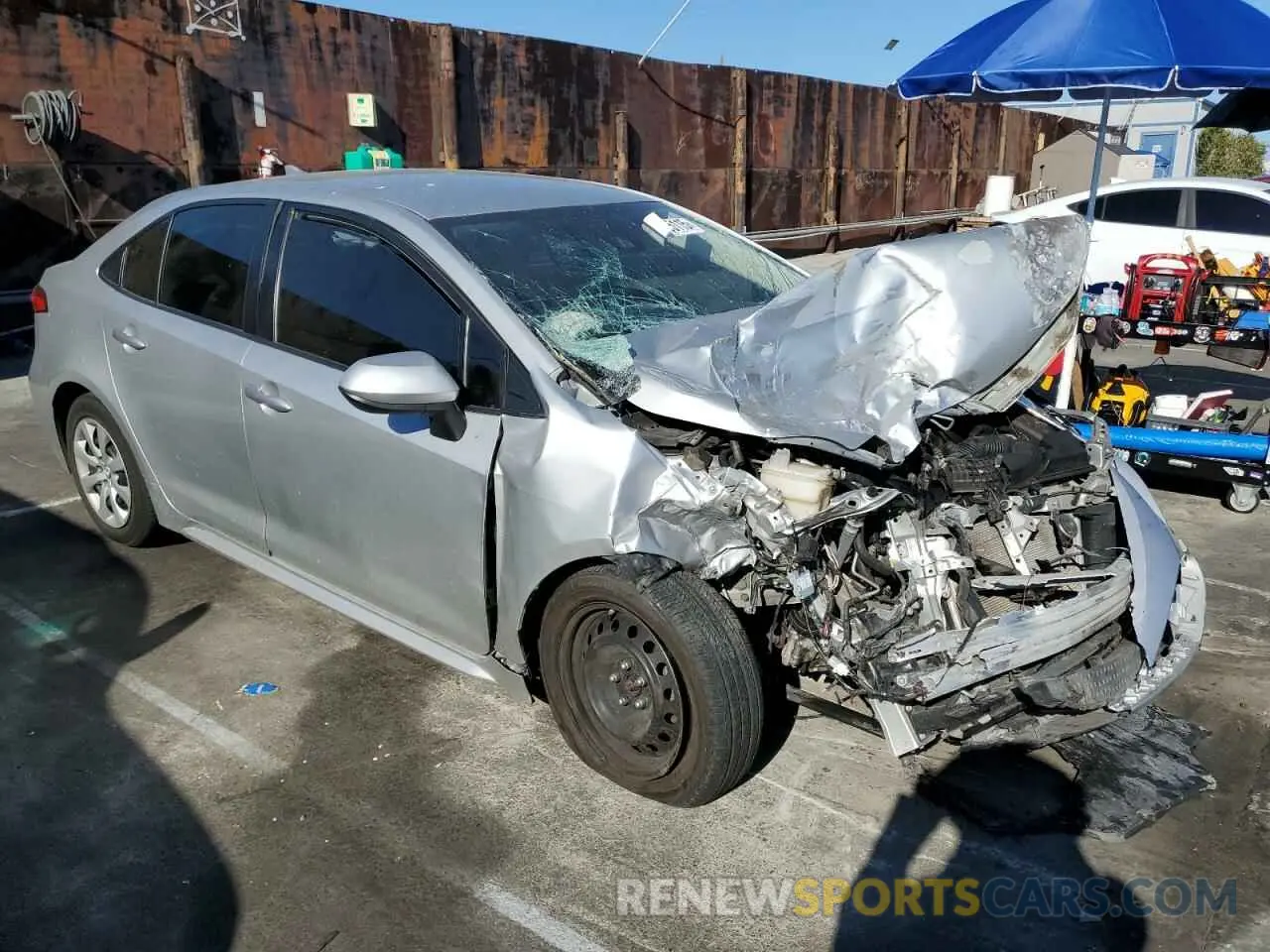 4 Photograph of a damaged car JTDEPMAE8MJ160663 TOYOTA COROLLA 2021