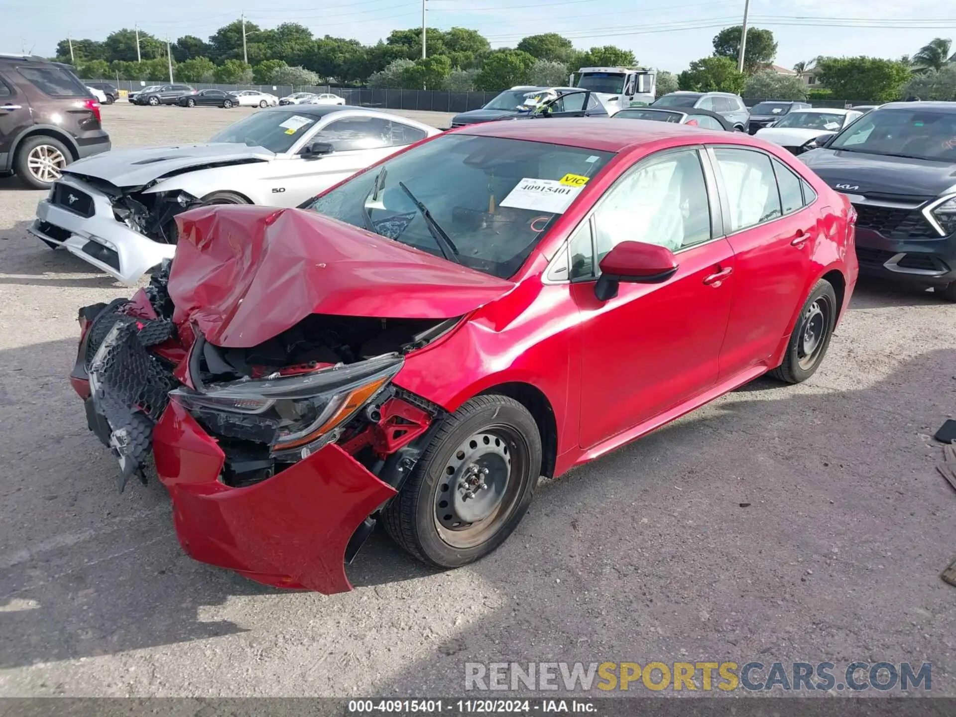2 Photograph of a damaged car JTDEPMAE8MJ162235 TOYOTA COROLLA 2021