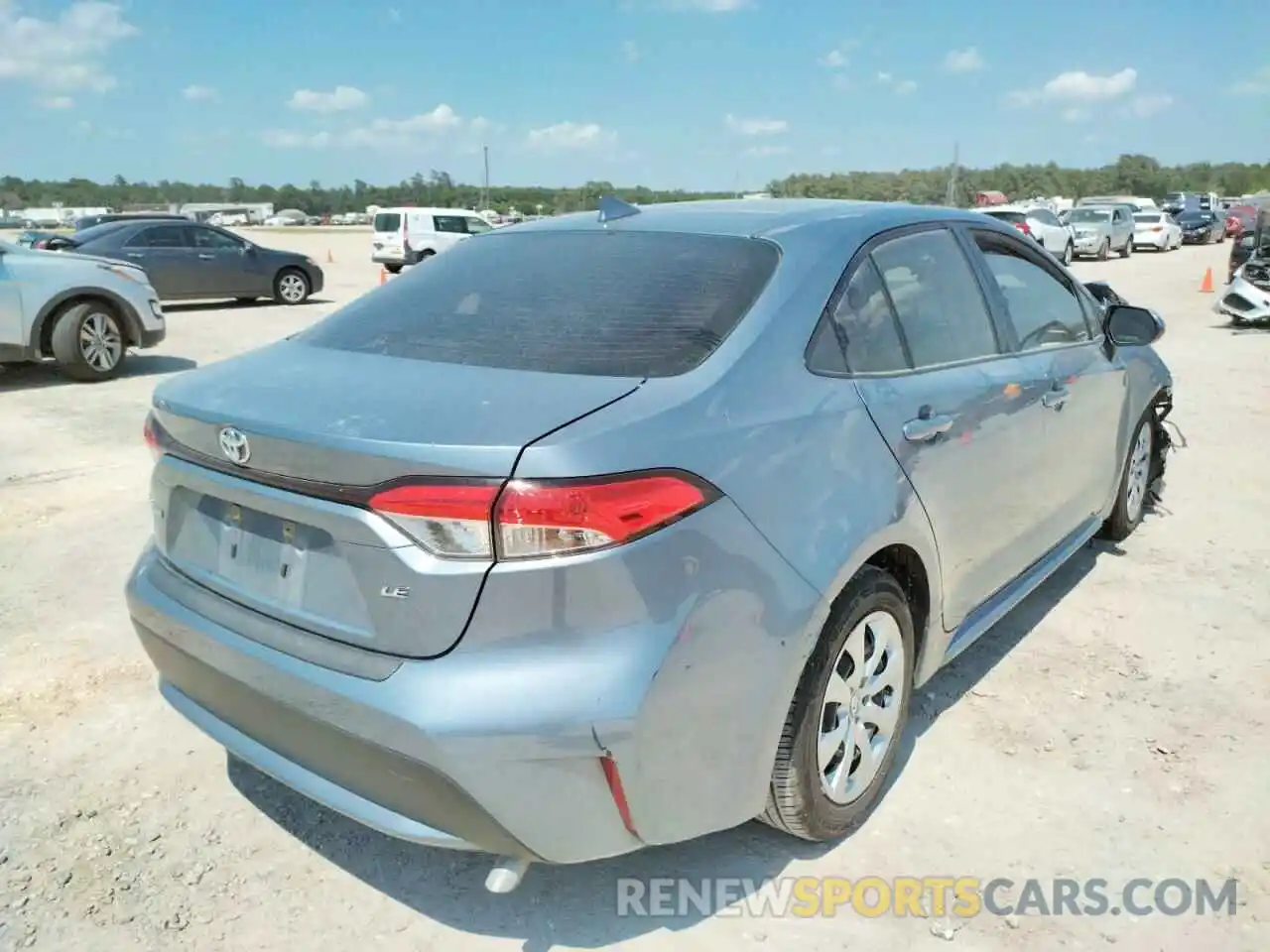 4 Photograph of a damaged car JTDEPMAE8MJ162347 TOYOTA COROLLA 2021