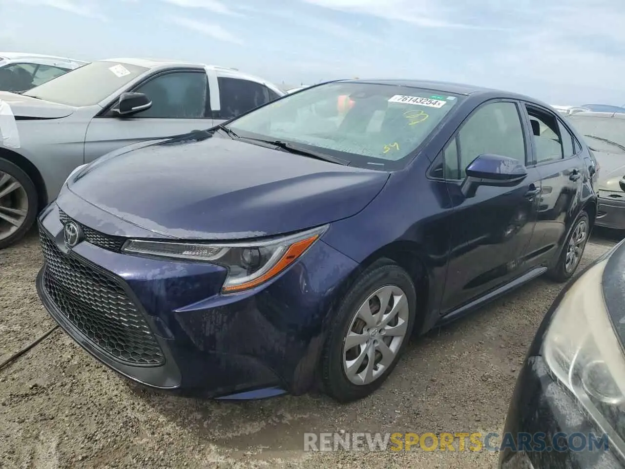 1 Photograph of a damaged car JTDEPMAE8MJ163353 TOYOTA COROLLA 2021