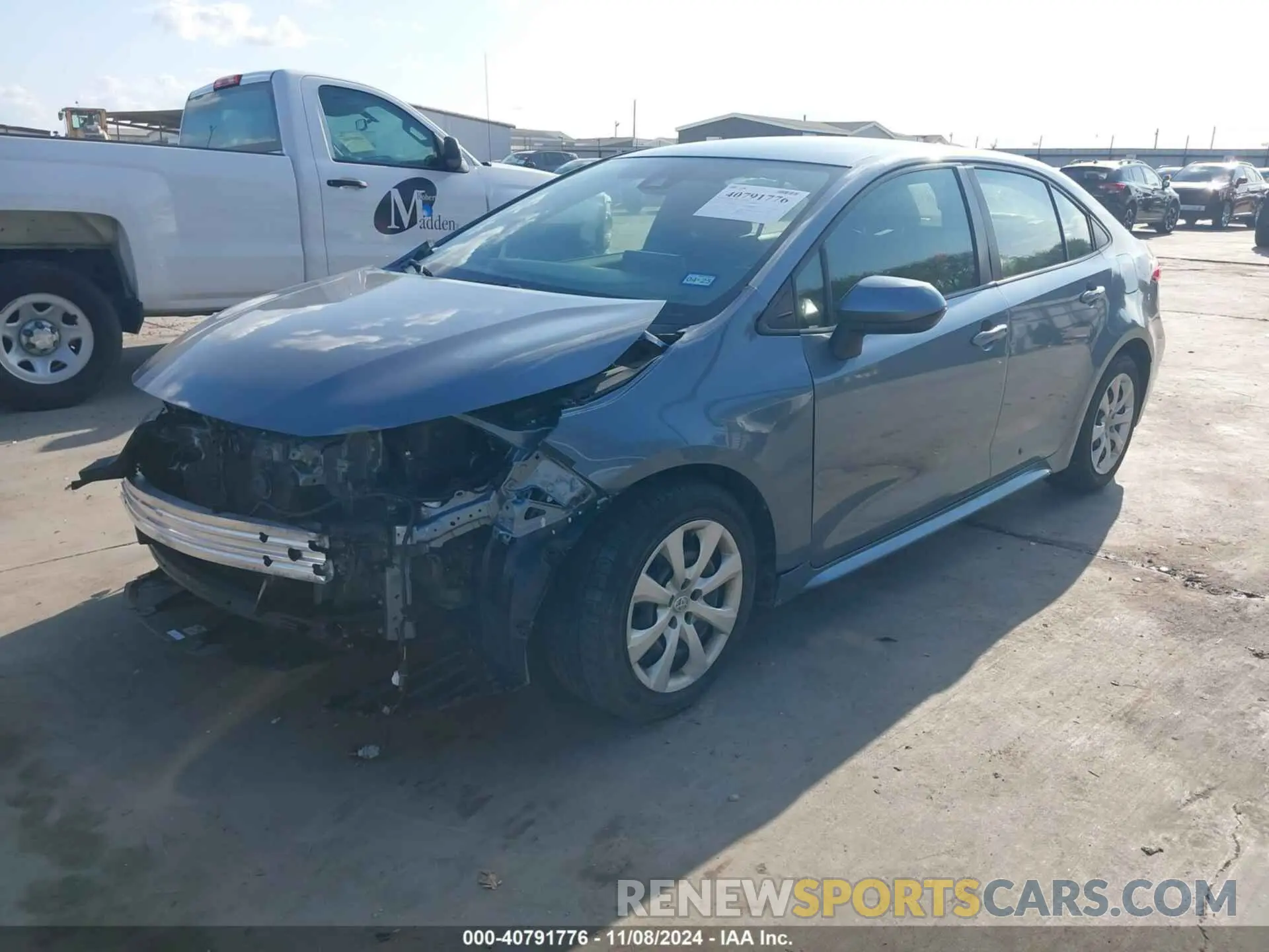 2 Photograph of a damaged car JTDEPMAE8MJ166480 TOYOTA COROLLA 2021