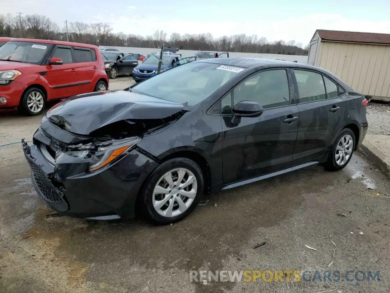 1 Photograph of a damaged car JTDEPMAE8MJ167385 TOYOTA COROLLA 2021