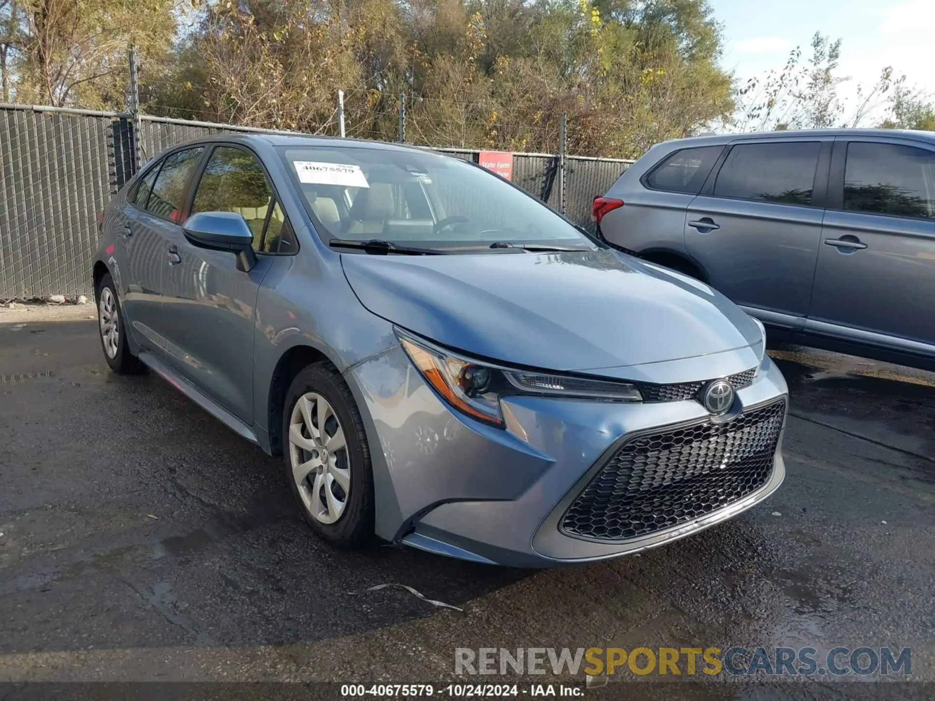 1 Photograph of a damaged car JTDEPMAE8MJ173753 TOYOTA COROLLA 2021