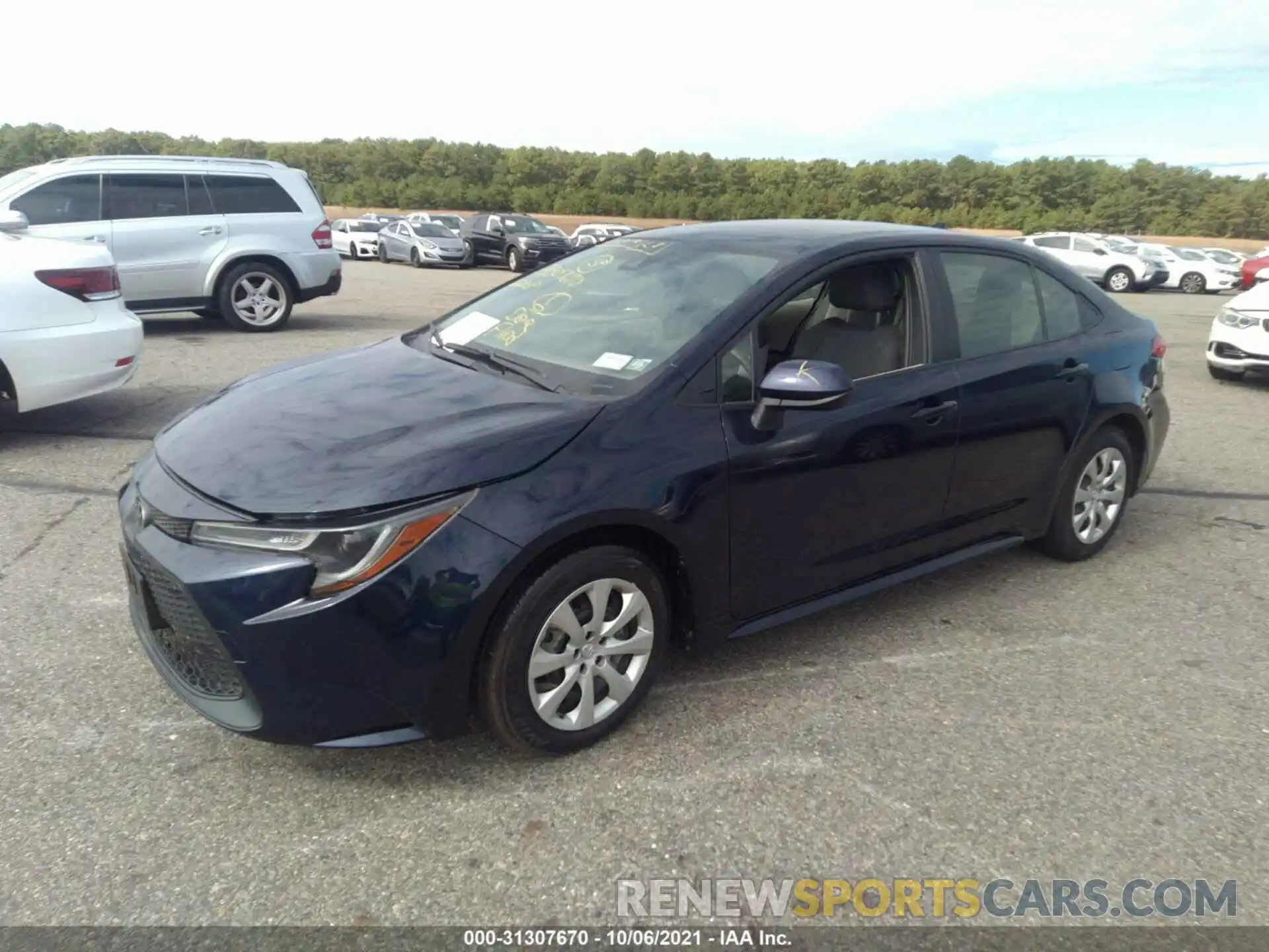 2 Photograph of a damaged car JTDEPMAE8MJ175244 TOYOTA COROLLA 2021