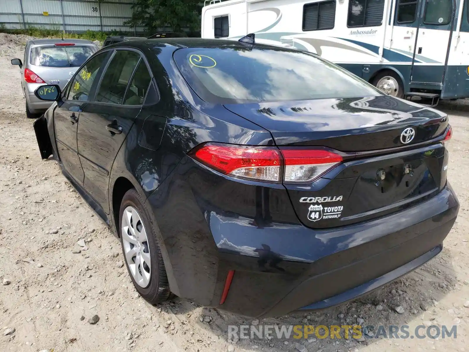 3 Photograph of a damaged car JTDEPMAE8MJ176944 TOYOTA COROLLA 2021