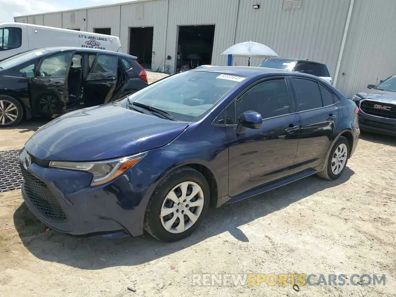 1 Photograph of a damaged car JTDEPMAE8MJ177950 TOYOTA COROLLA 2021