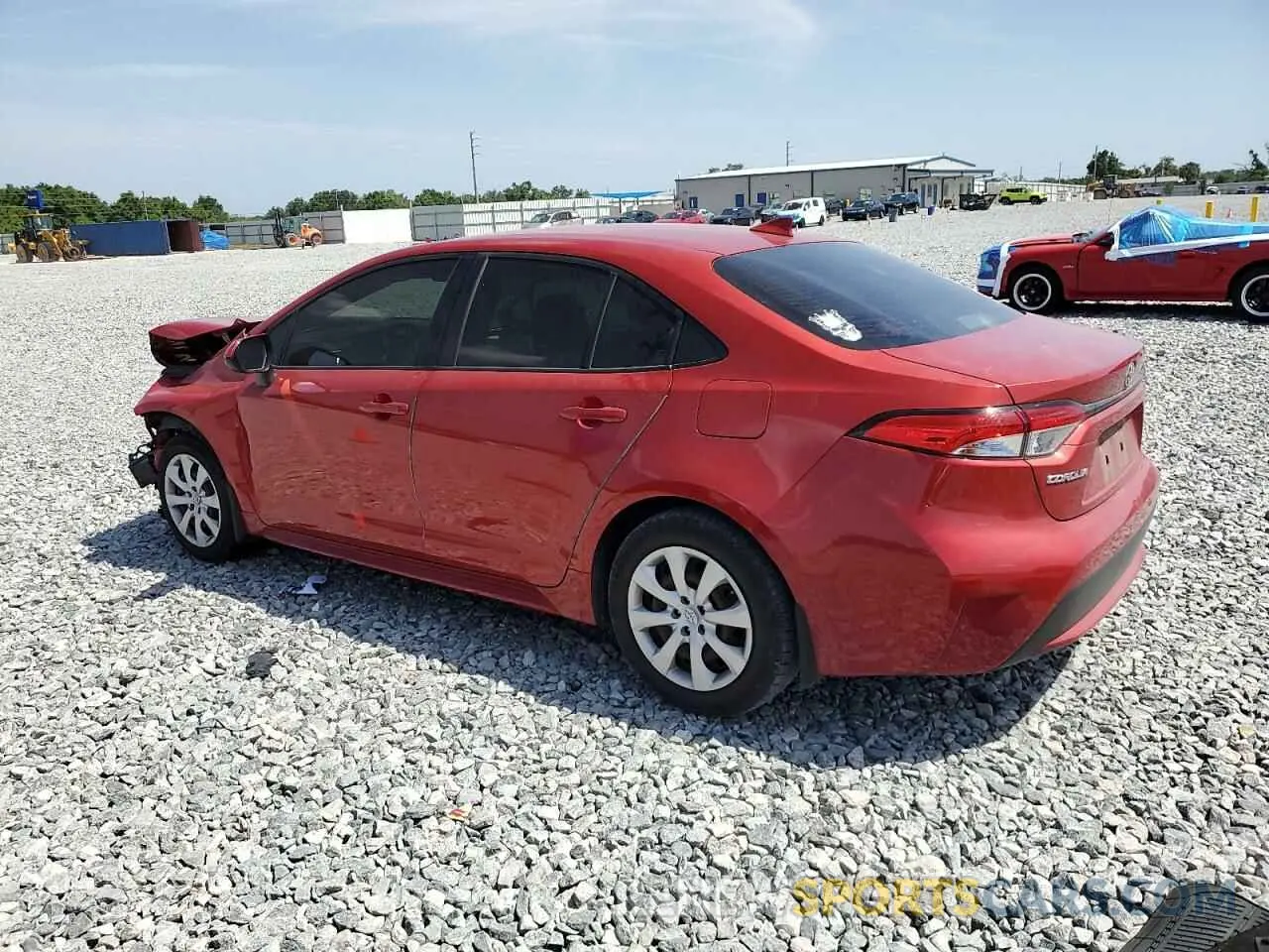 2 Photograph of a damaged car JTDEPMAE8MJ186549 TOYOTA COROLLA 2021