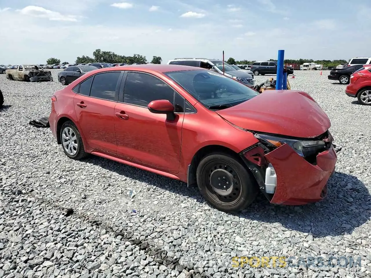 4 Photograph of a damaged car JTDEPMAE8MJ186549 TOYOTA COROLLA 2021