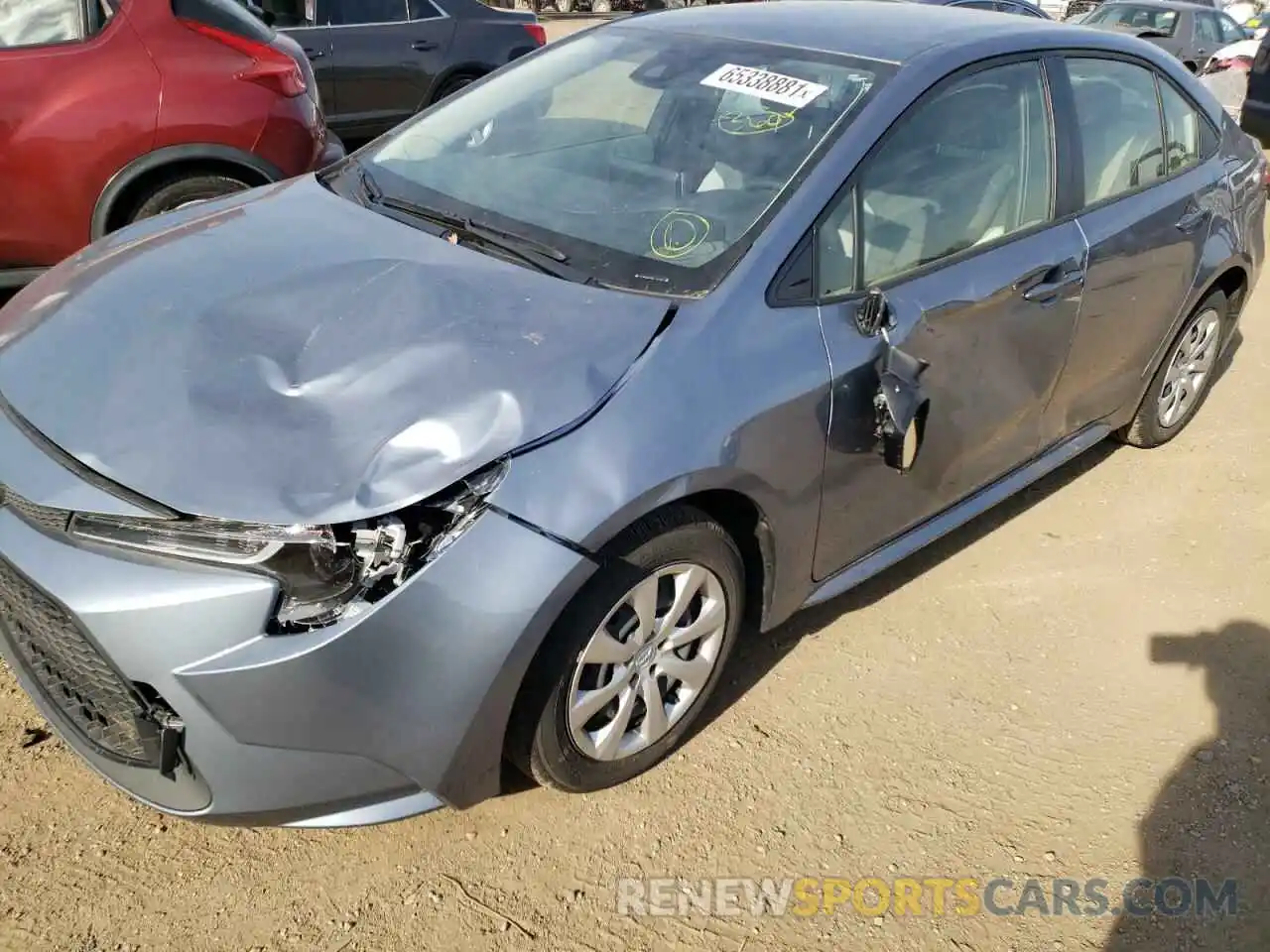 9 Photograph of a damaged car JTDEPMAE9MJ120950 TOYOTA COROLLA 2021